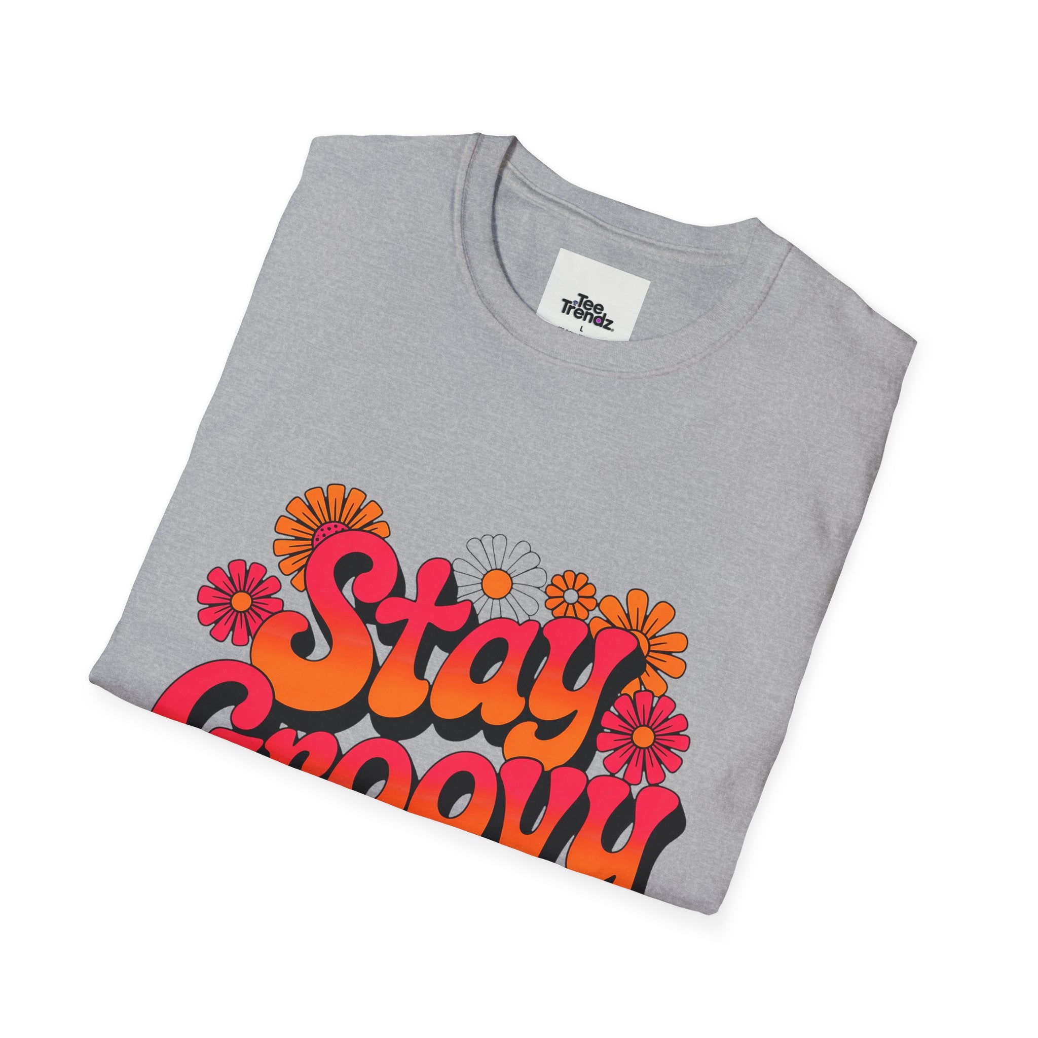 Stay Groovy T-Shirt — Retro 70s Floral Graphic Tee
