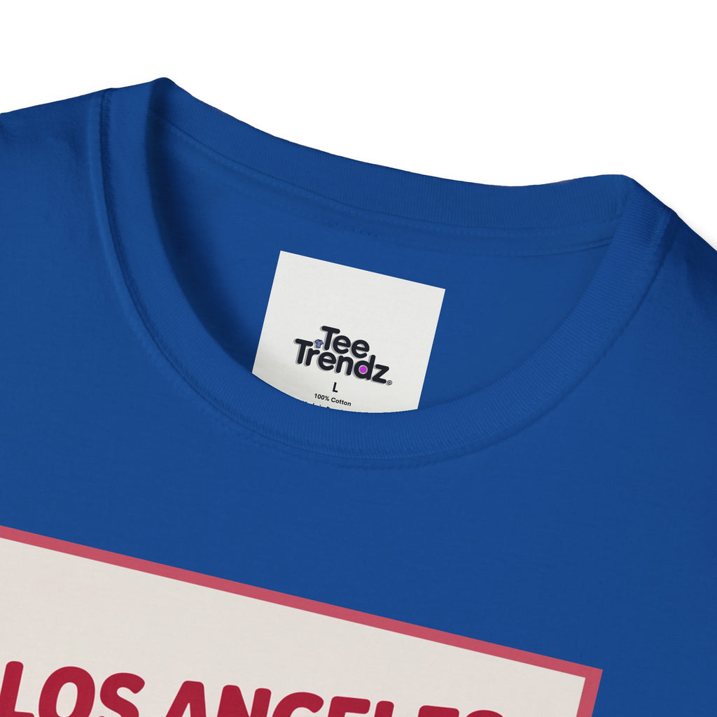 Los Angeles Hot Dog Cartoon T-Shirt – Cute Retro Japanese Text Streetwear