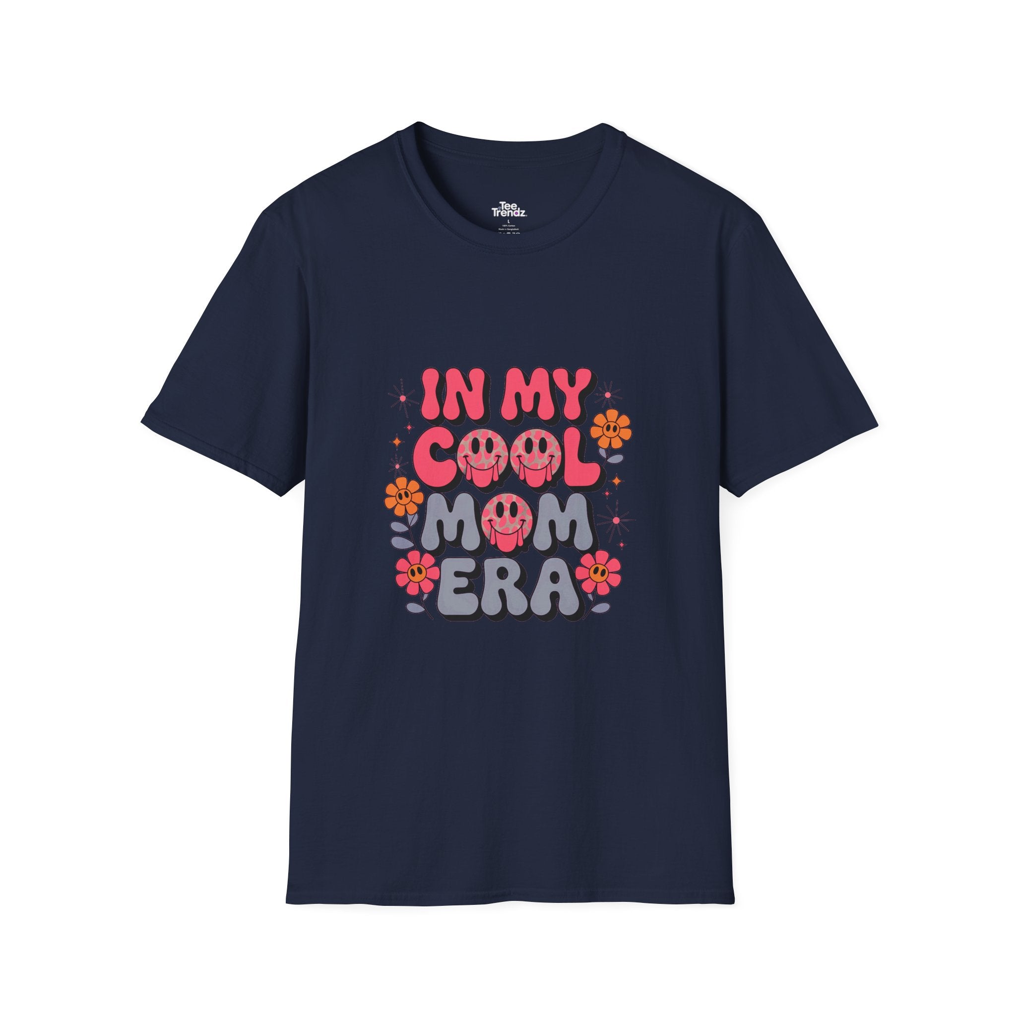 T-Shirt — "In My Cool Mom Era" Retro Floral Graphic Tee