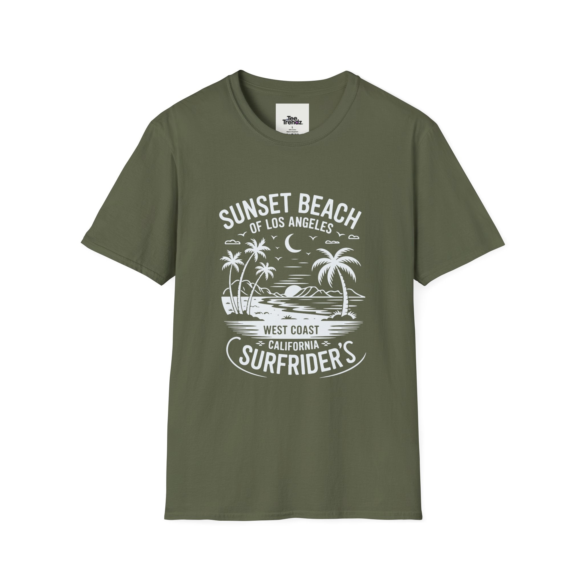 Sunset Beach Surfrider T-Shirt — West Coast California Surf Tee