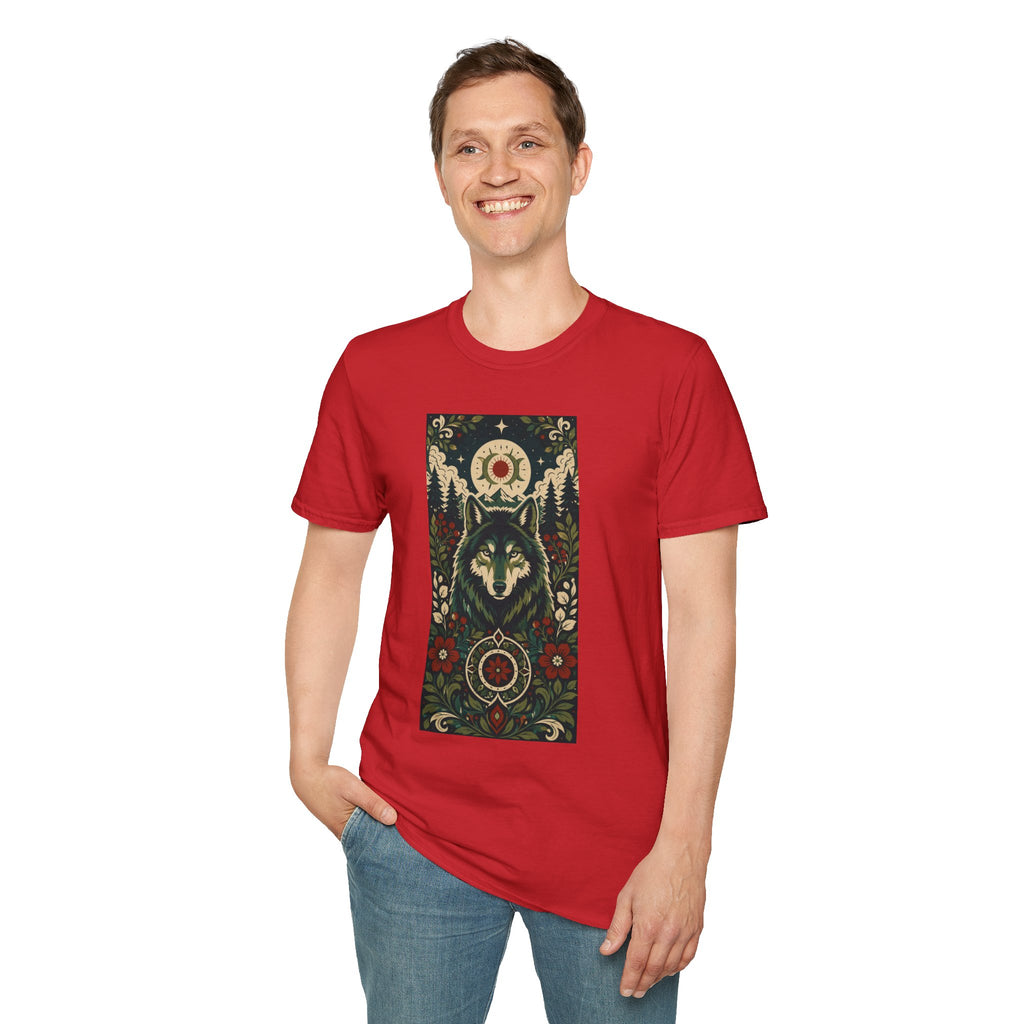 Wolf Spirit T-Shirt — Mystic Forest Moon Graphic