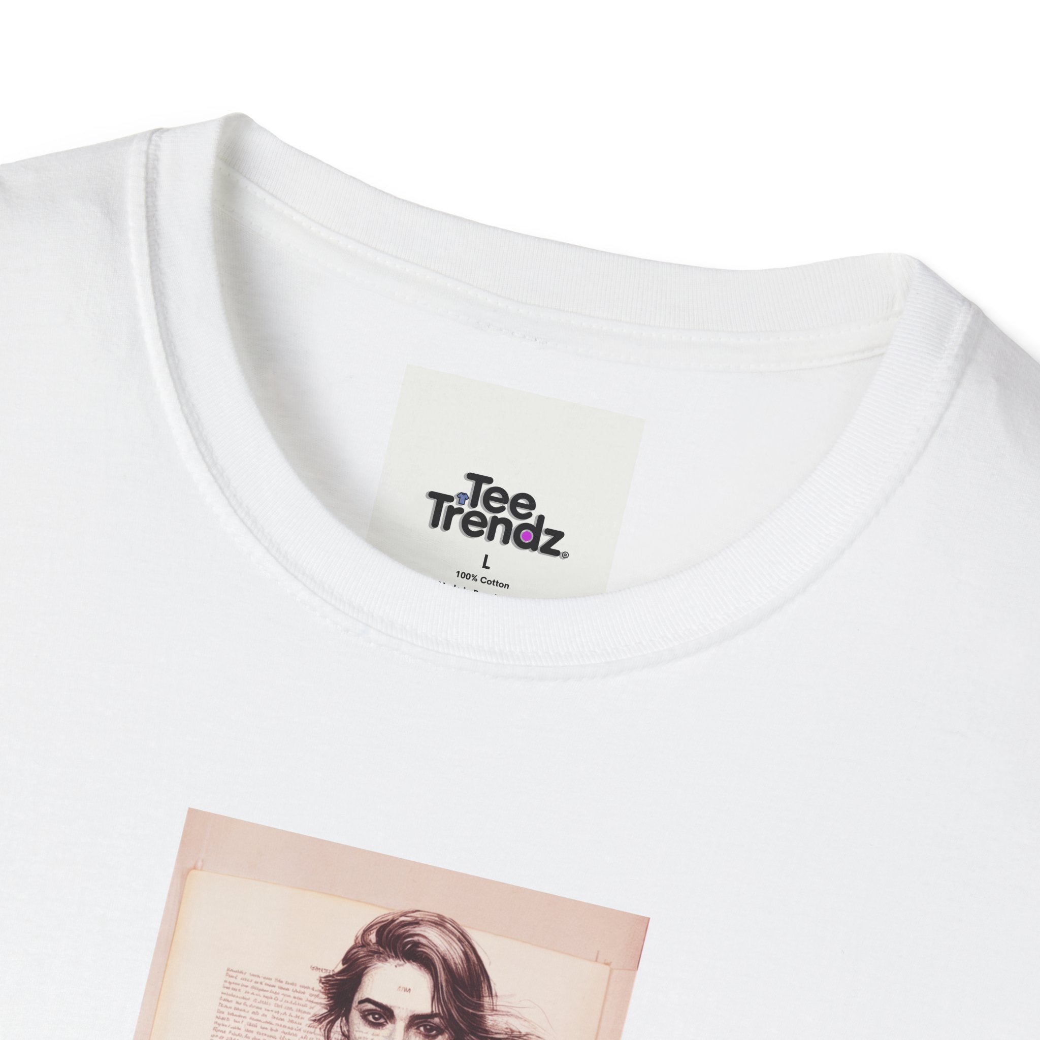 Fashion Illustration Tee — Colorful Watercolor Model Graphic T-Shirt