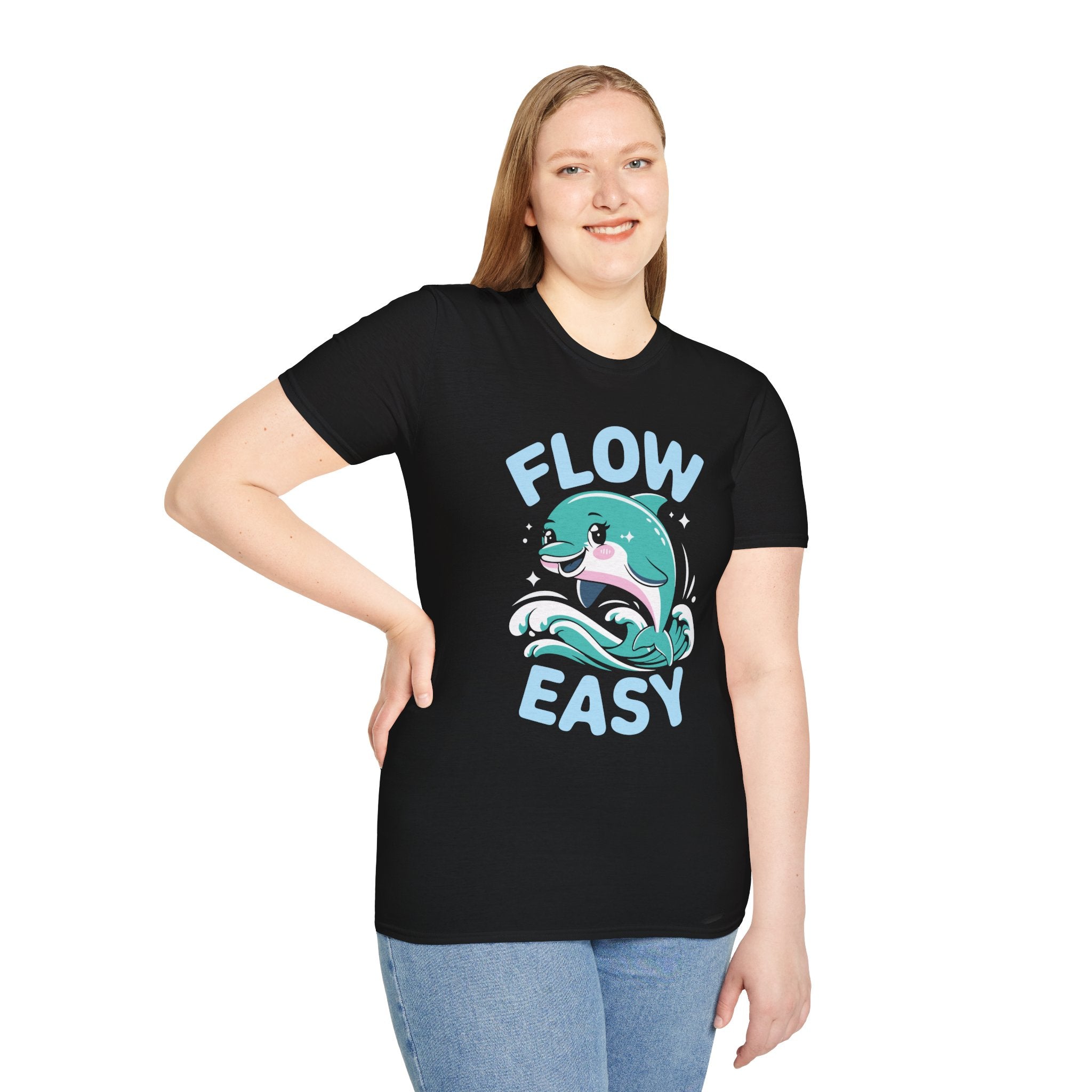 Flow Easy Dolphin T-Shirt — Cute Sea Life Graphic Tee