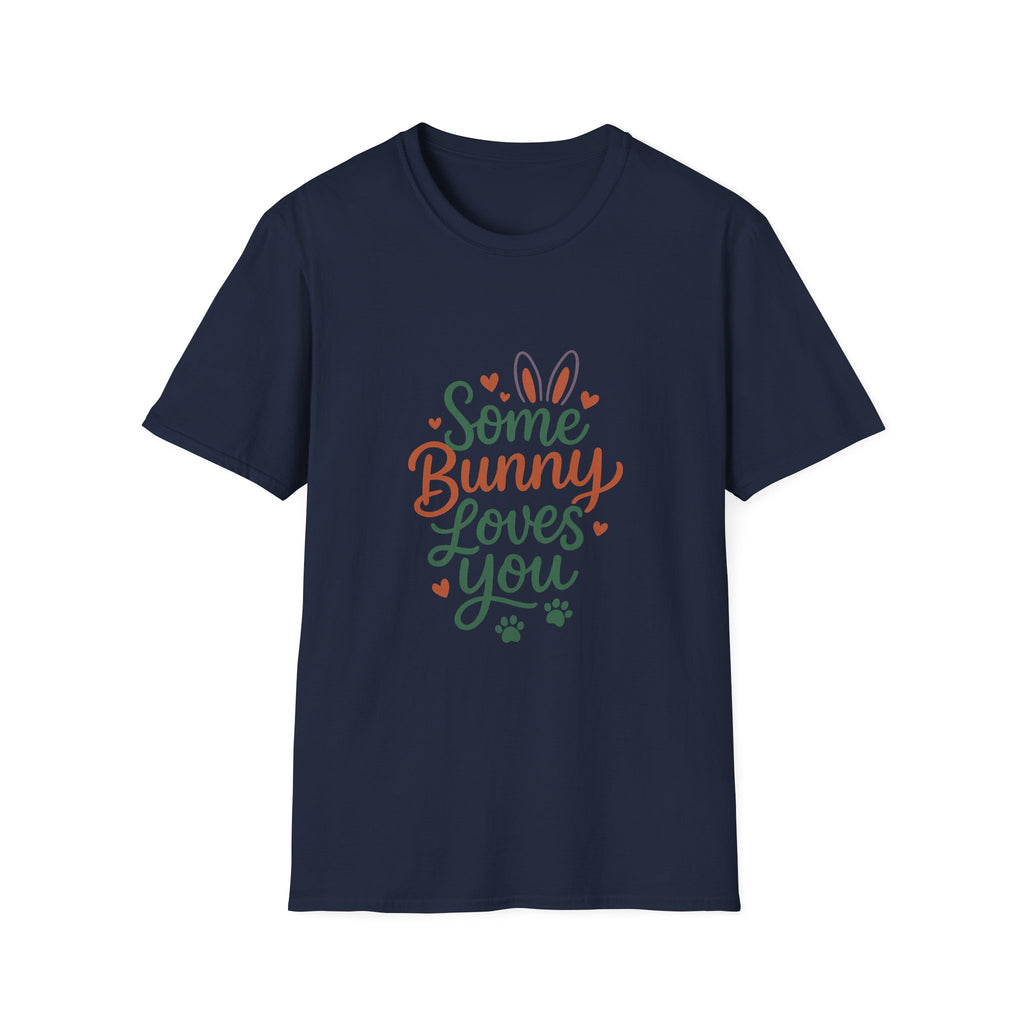 Some Bunny Loves You T-Shirt — Cute Easter Bunny Paw Print Tee