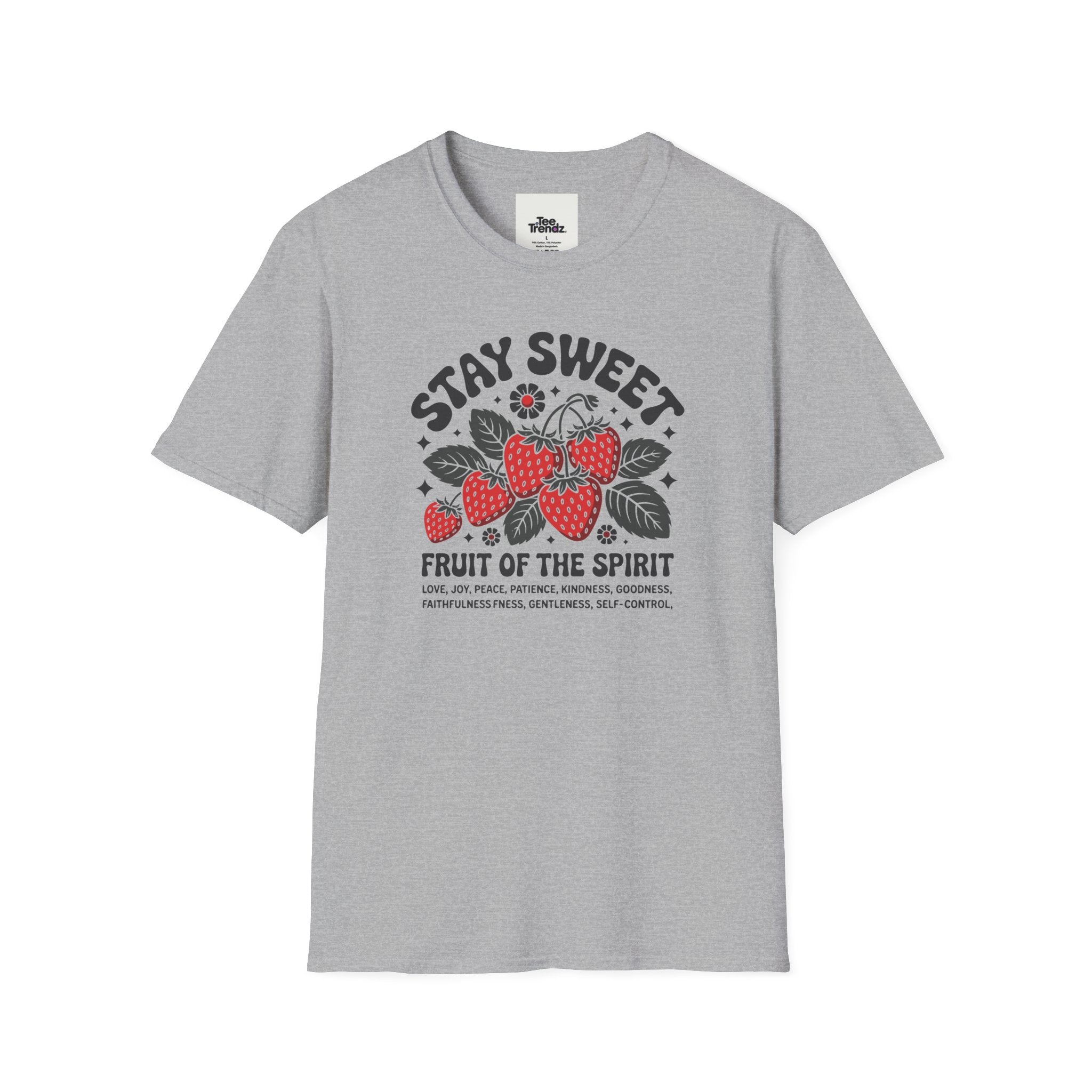 Stay Sweet Fruit of the Spirit T-Shirt — Strawberry Faith Graphic Tee