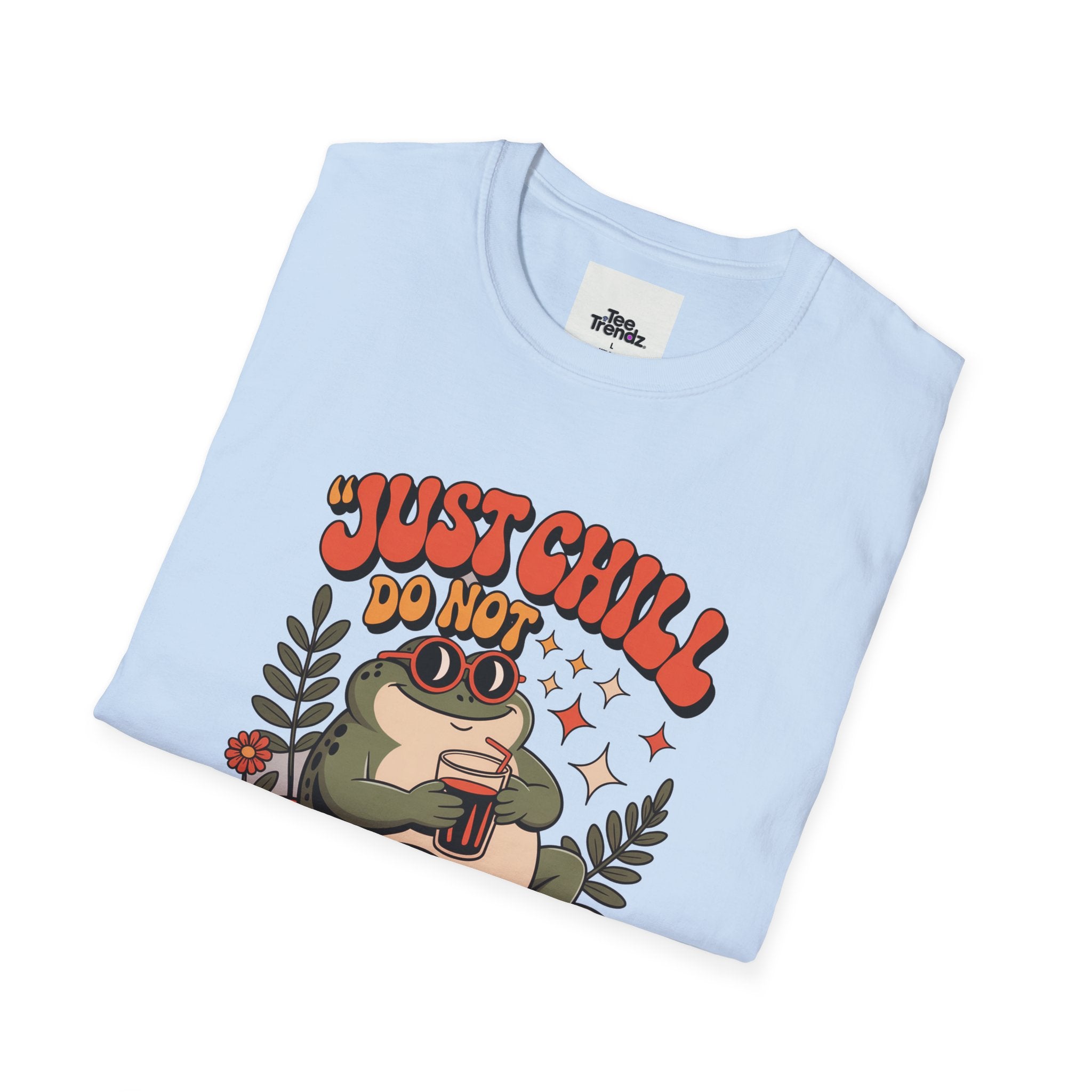 Just Chill Do Not Disturb T-Shirt — Relaxed Frog Graphic Tee