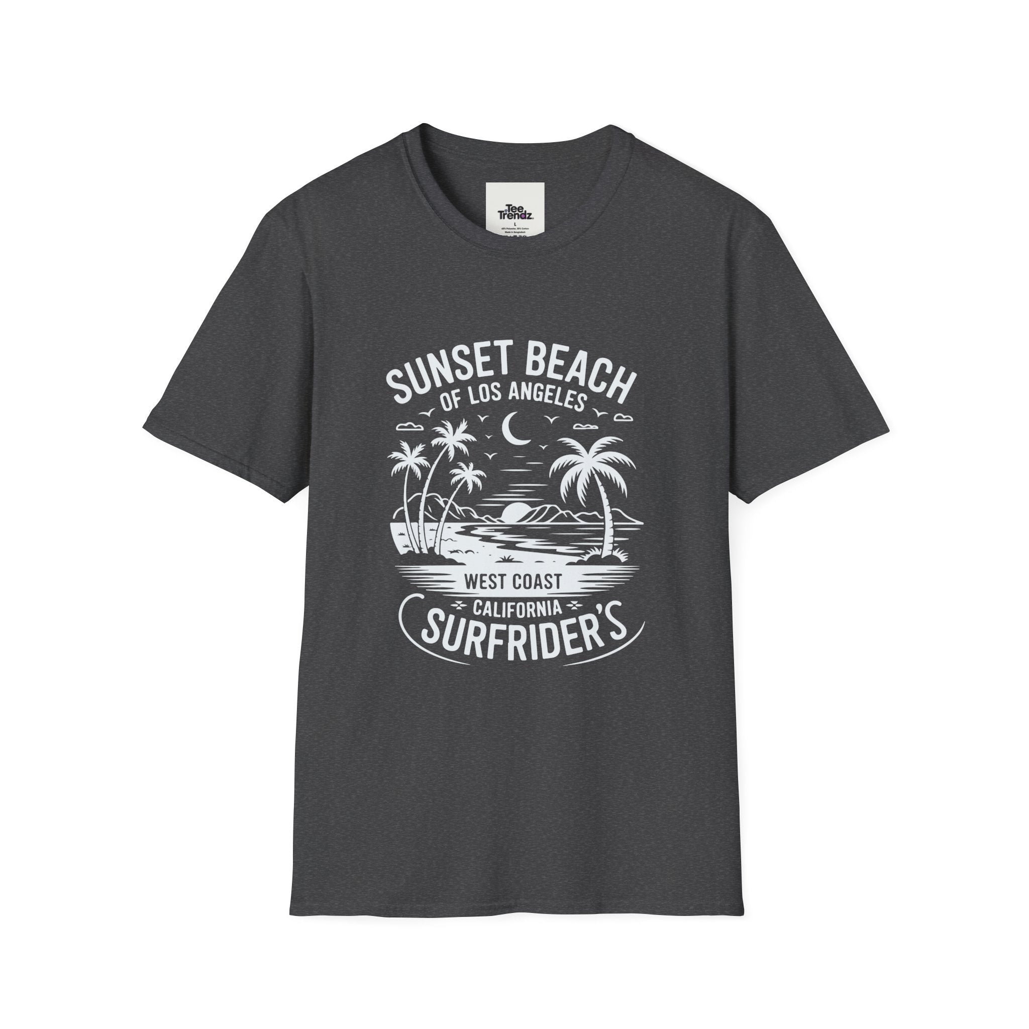 Sunset Beach Surfrider T-Shirt — West Coast California Surf Tee
