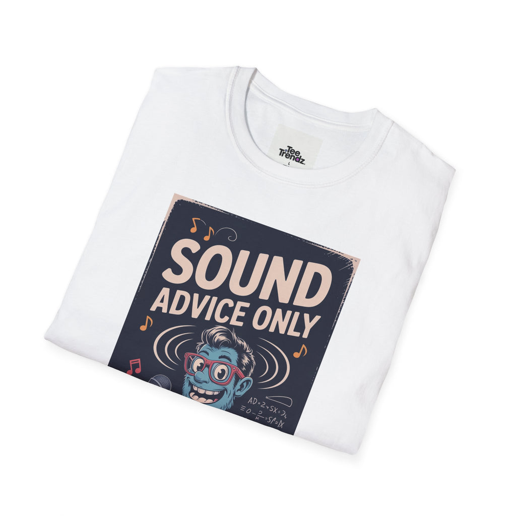 Sound Advice Only T-Shirt — Retro Cartoon Monkey Therapist Graphic Tee