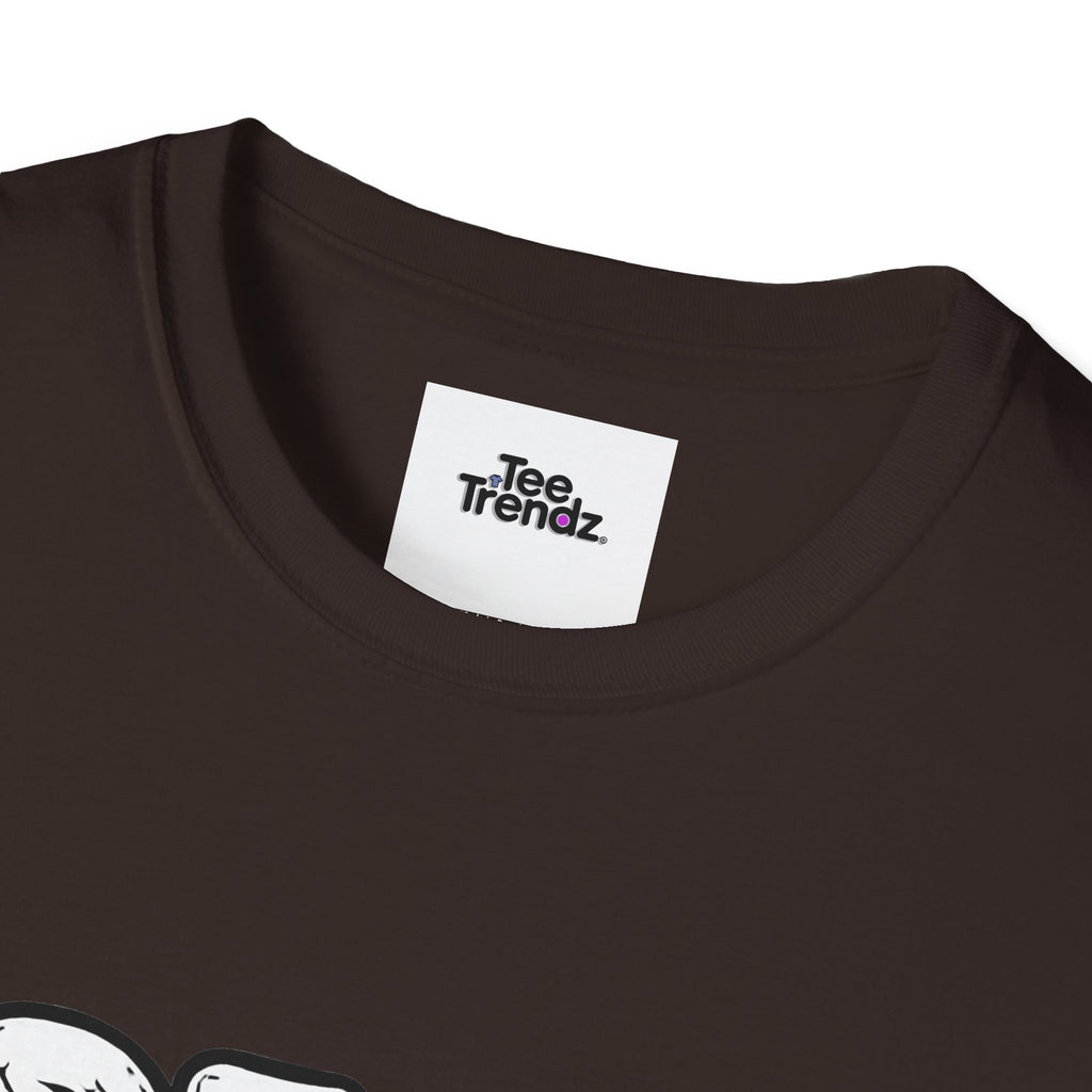 T-Shirt — "Dead But Fine" Gothic Bubble Letter Tee