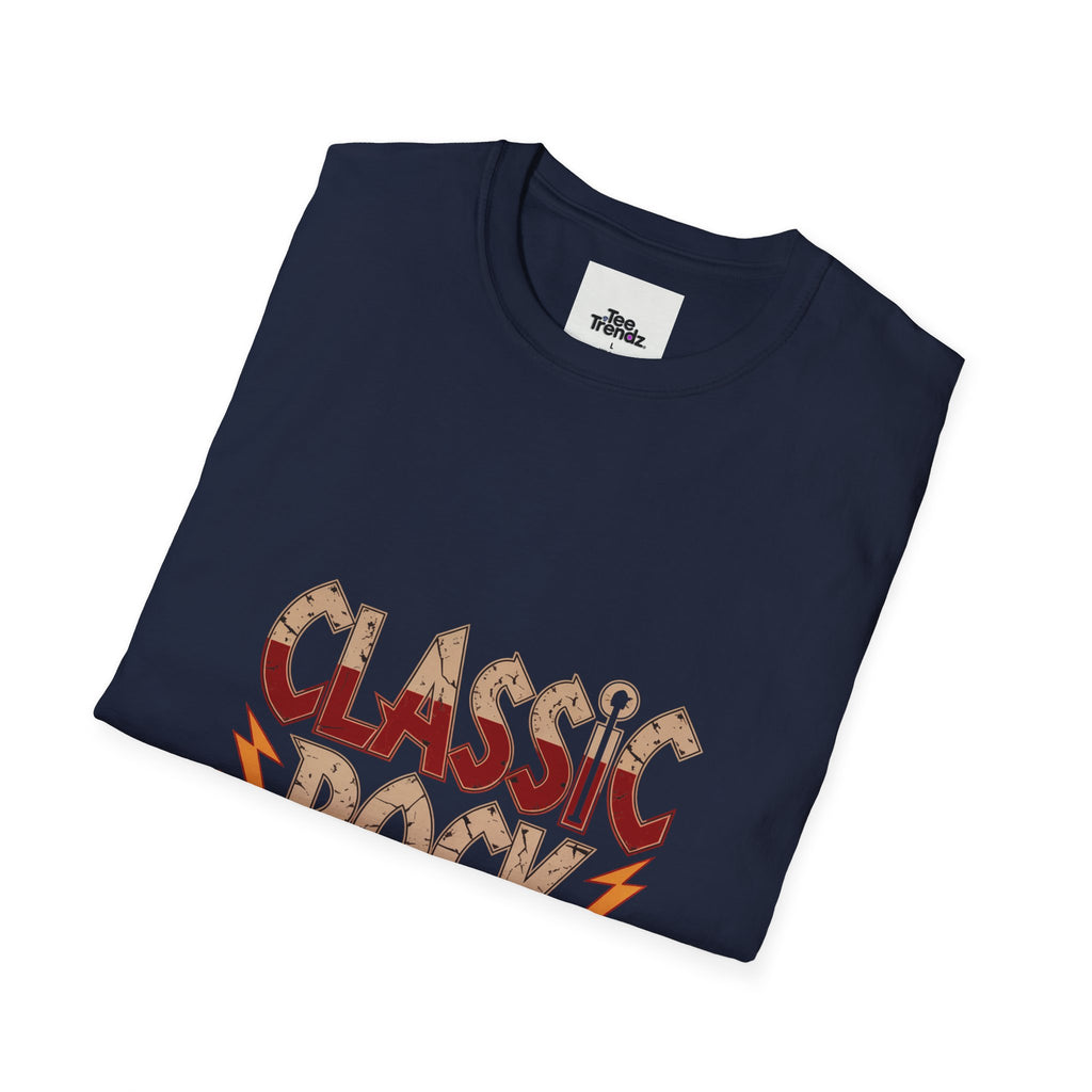Classic Rock T-Shirt — Retro Lightning Band Tee