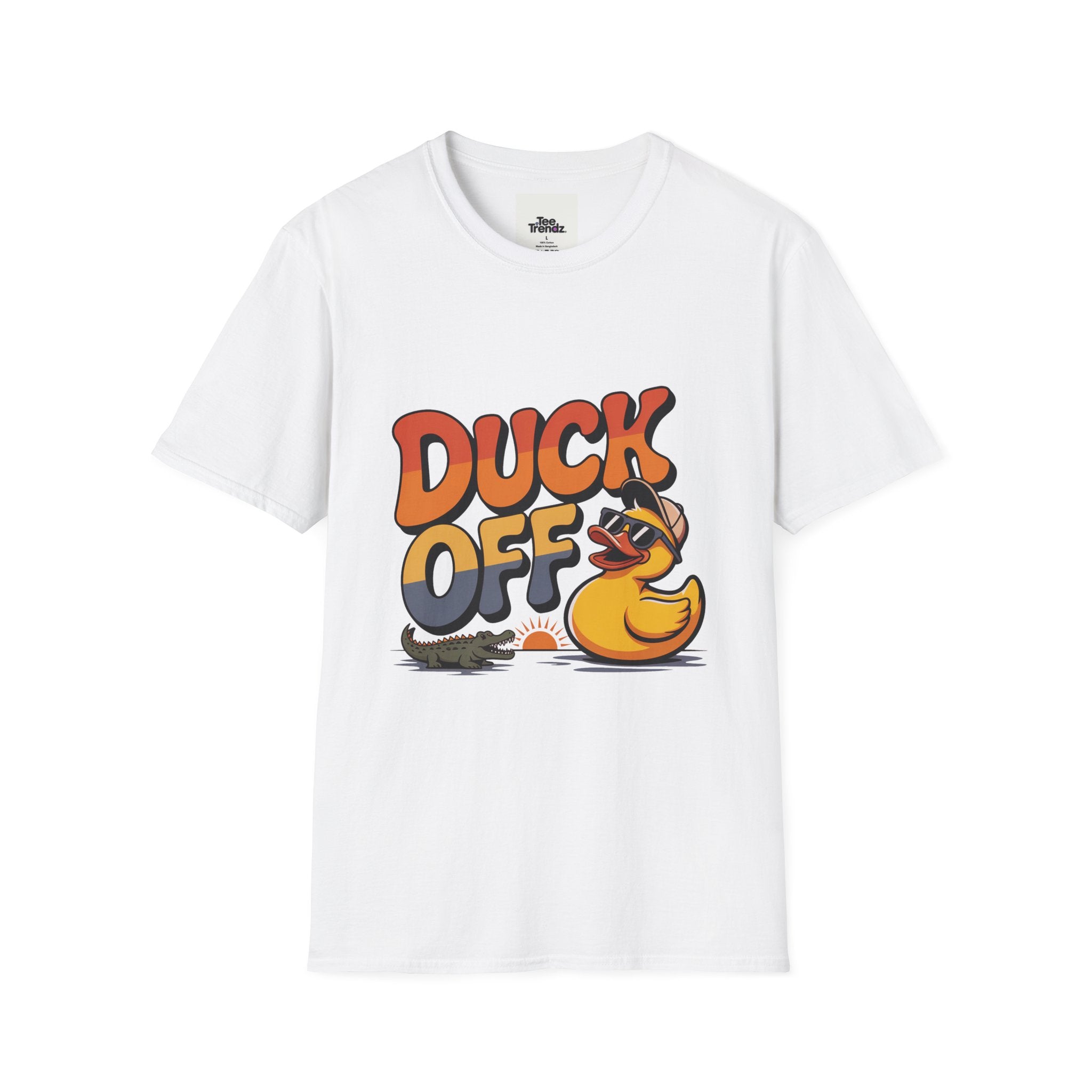 Duck Off Graphic T-Shirt — Funny Rubber Duck Cartoon Tee
