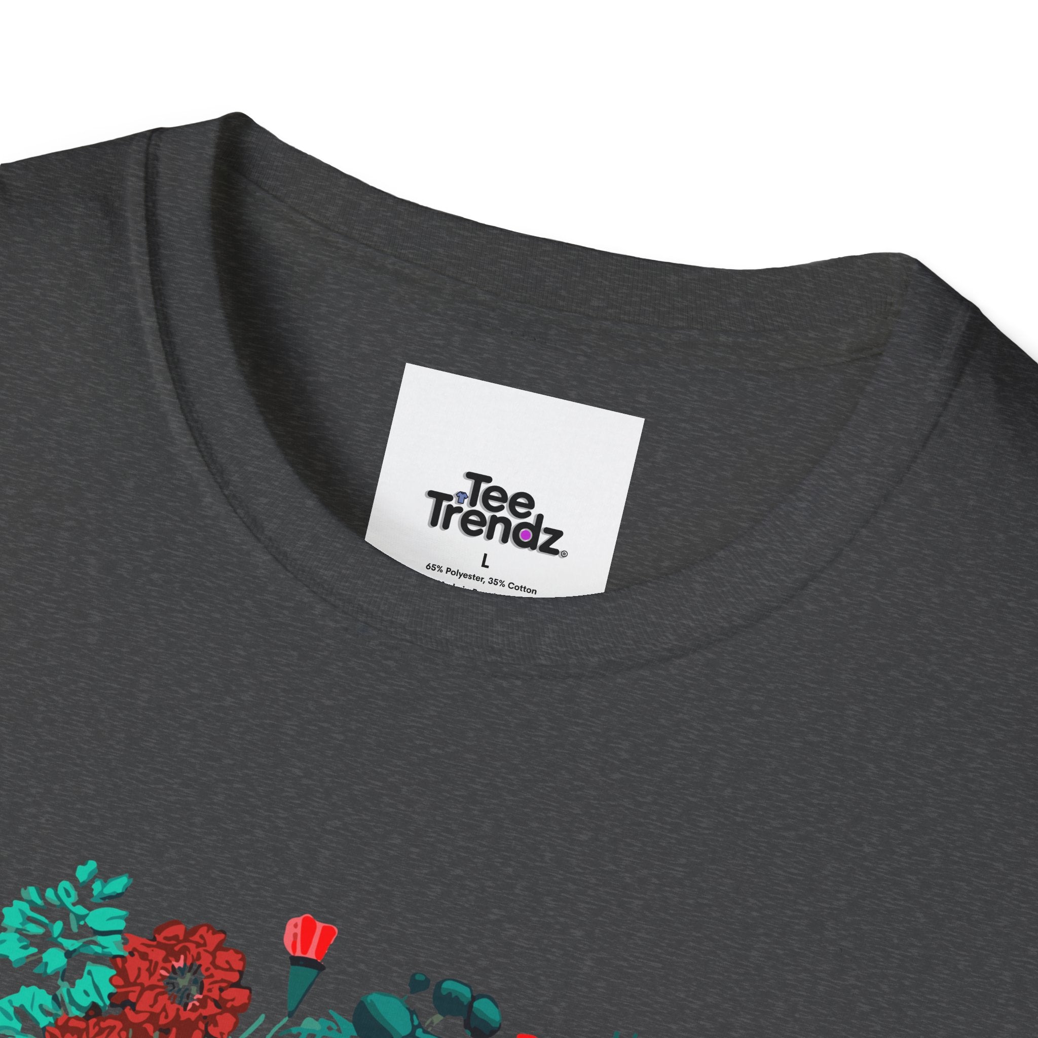 Floral Frida-Inspired Portrait T-Shirt
