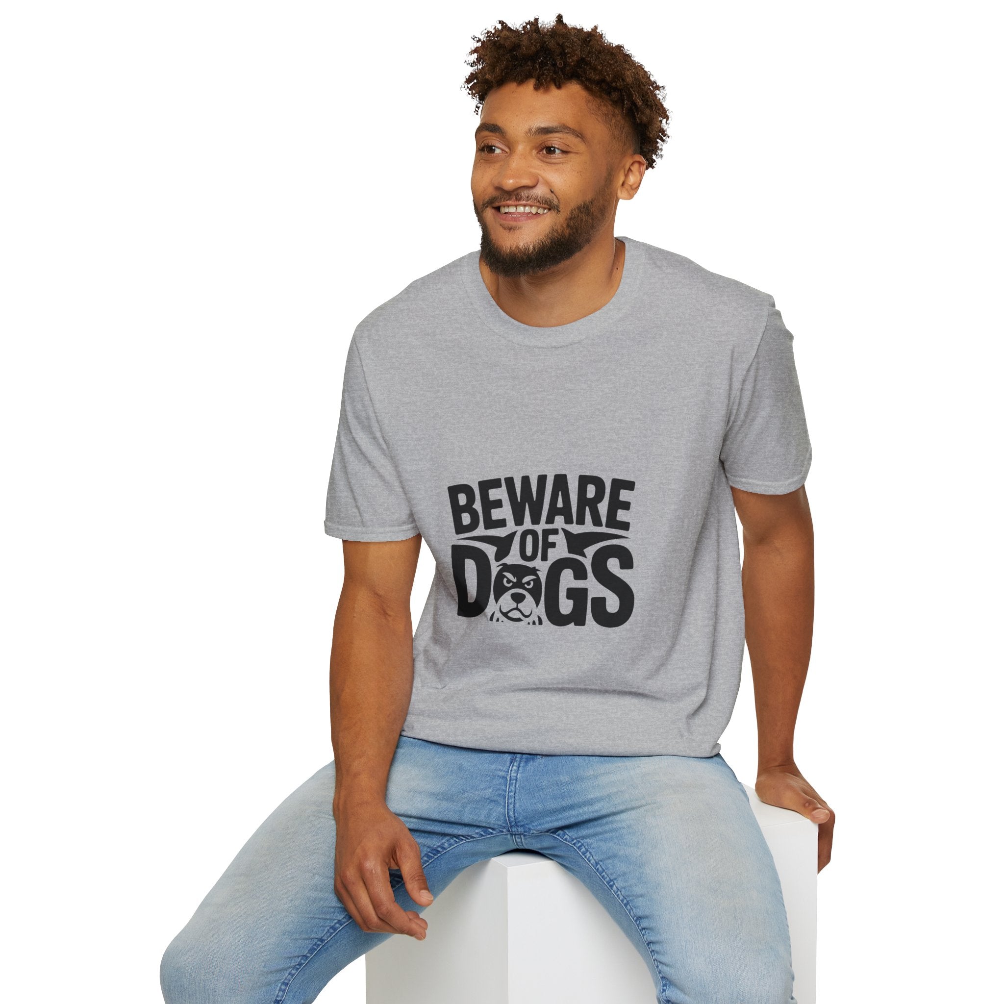 Beware of Dogs T-Shirt — Funny Bulldog Graphic Tee for Dog Lovers