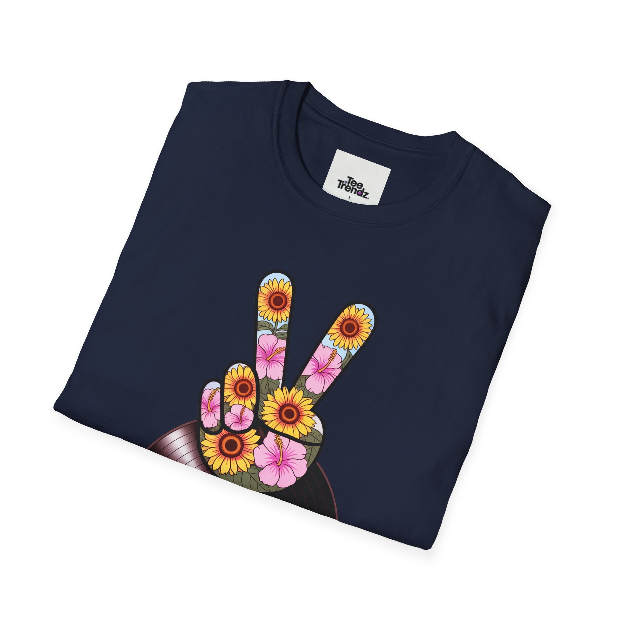 Nashville Summer Jams T‑Shirt — Retro Peace Sign Vinyl Concert Tee
