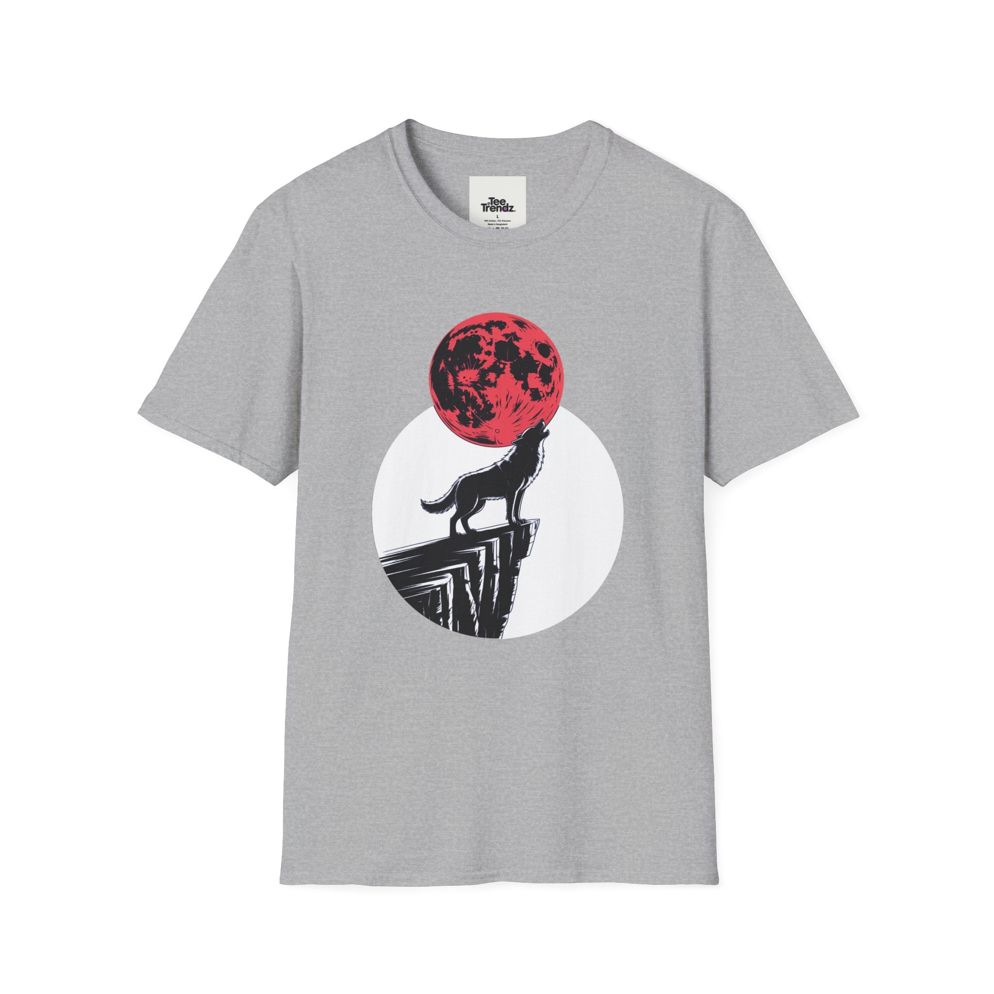 Wolf Howl T-Shirt — Red Moon Graphic Tee