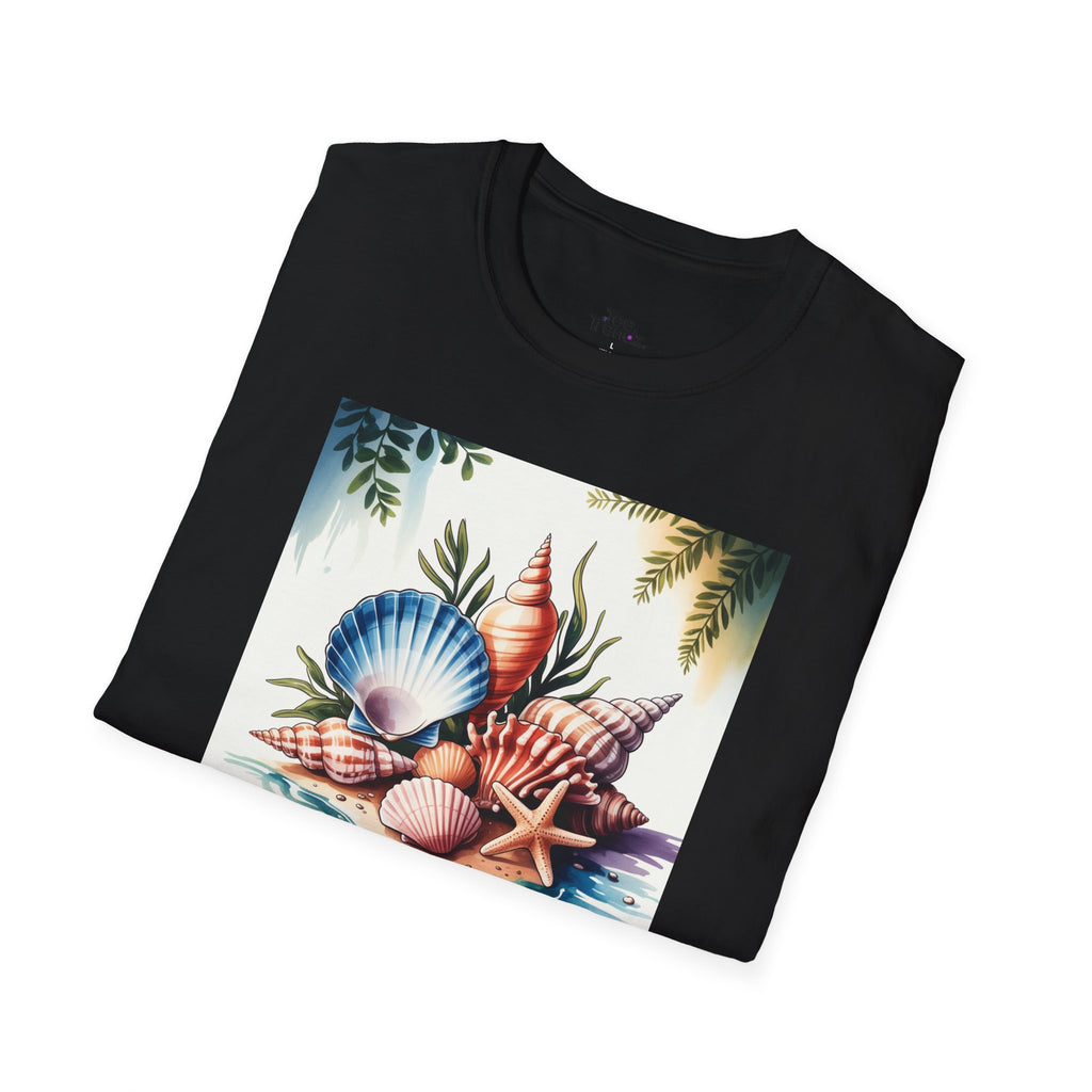 Sea Is Calling T-Shirt — Beach Shells Coastal Graphic Tee
