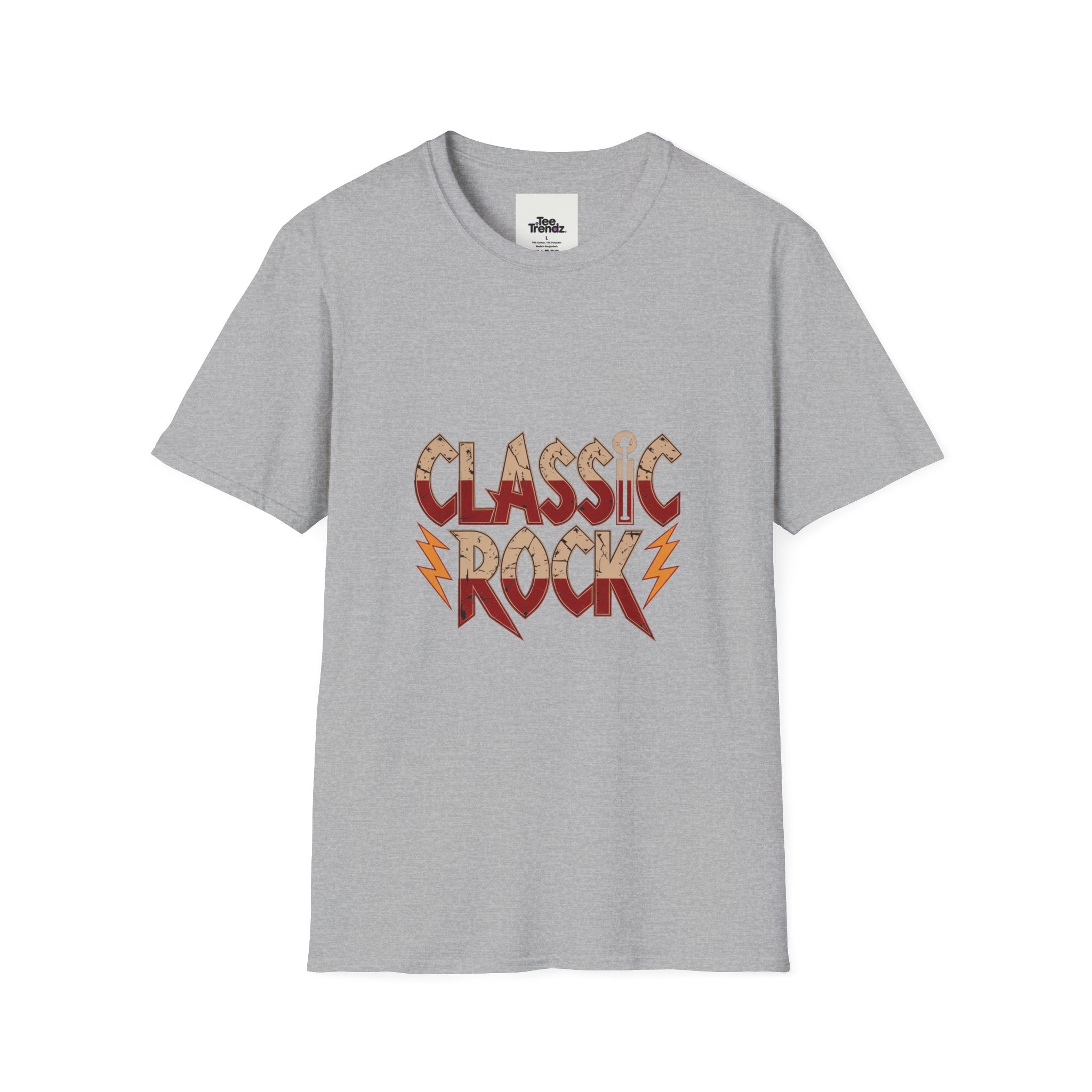 Classic Rock T-Shirt — Retro Lightning Band Tee