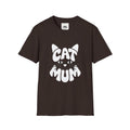 Cat Mum T-Shirt — Cute Purple Cat Face Tee for Cat Moms, Mother’s Day Gift