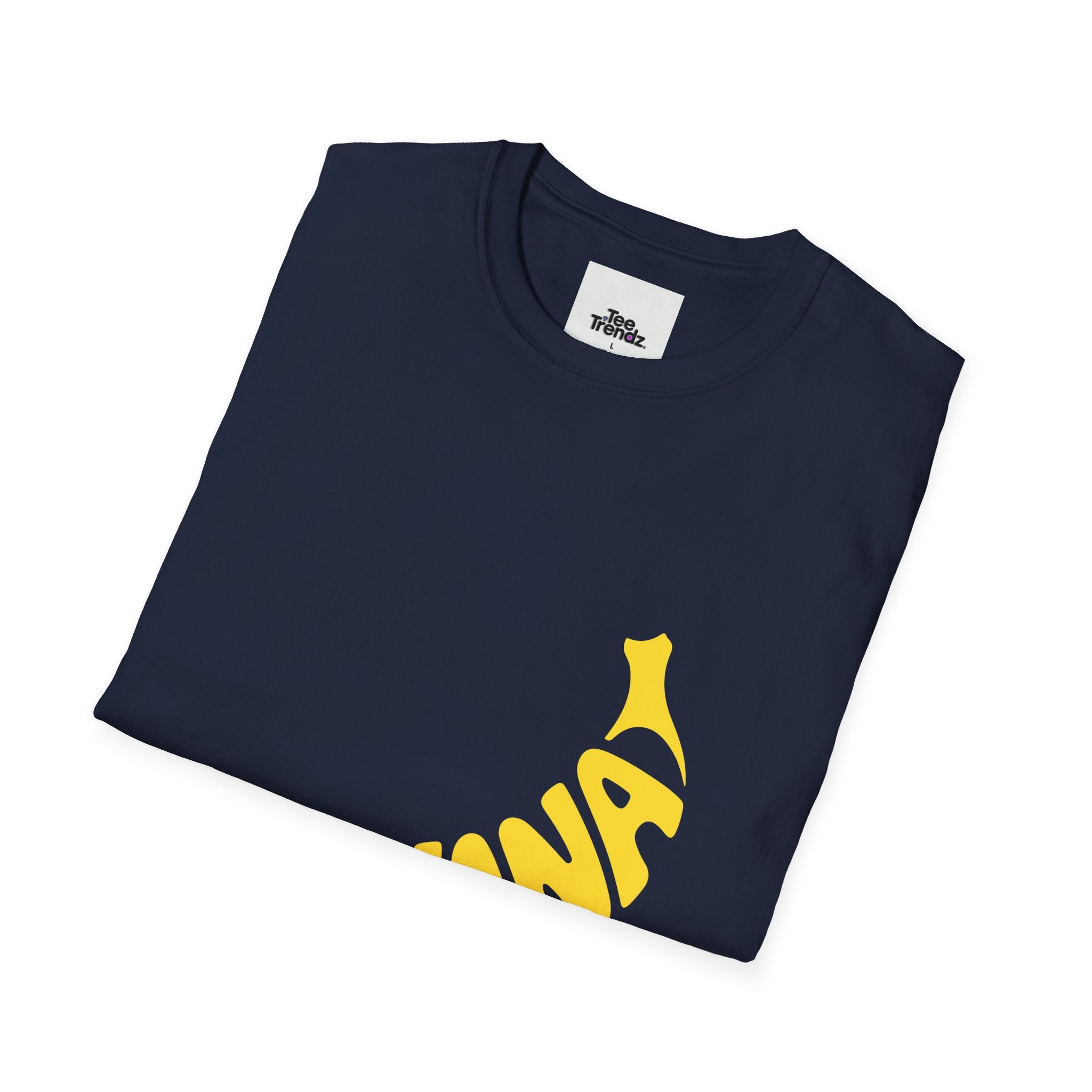 Banana Graphic T-Shirt – Retro Yellow Fruit Logo Tee