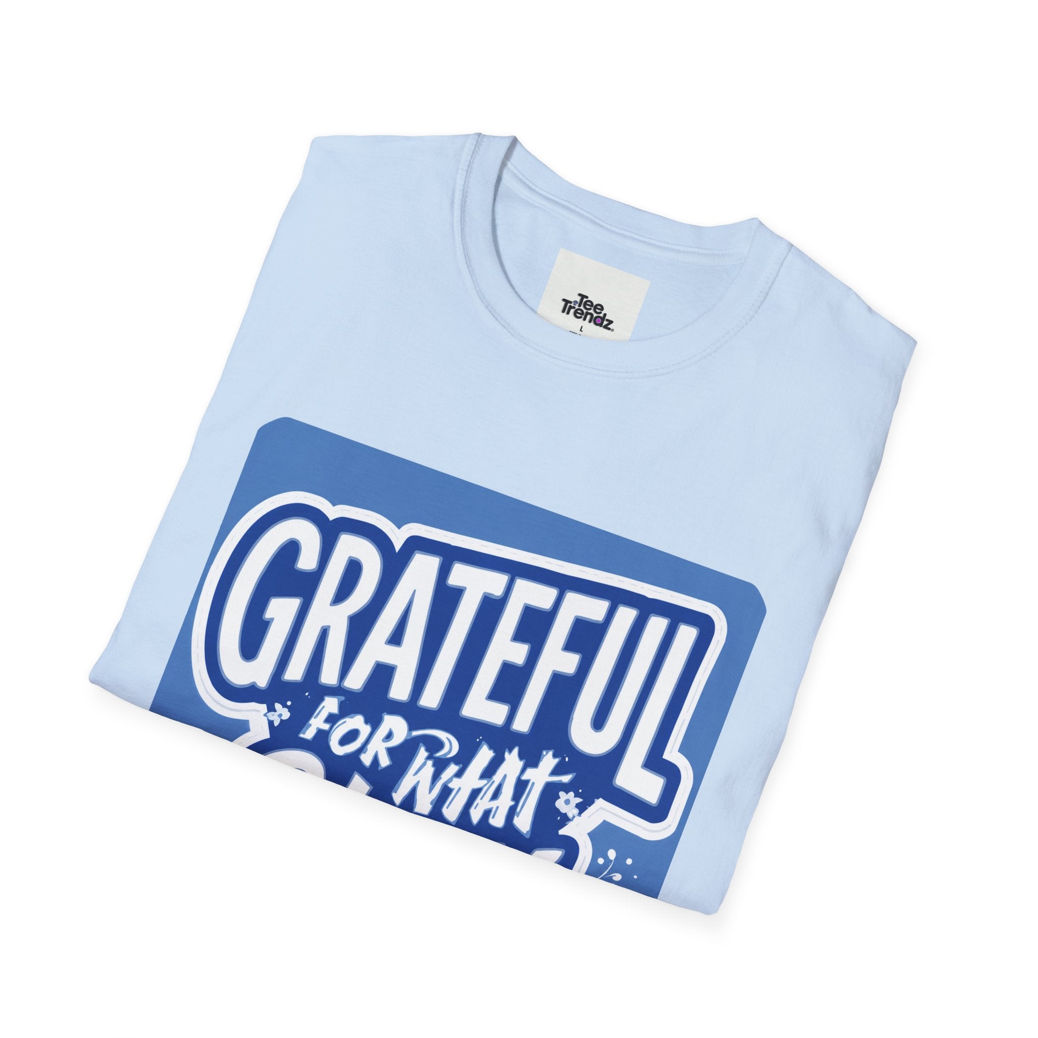 Grateful For What Stays T-Shirt — Positive Gratitude Graphic Tee
