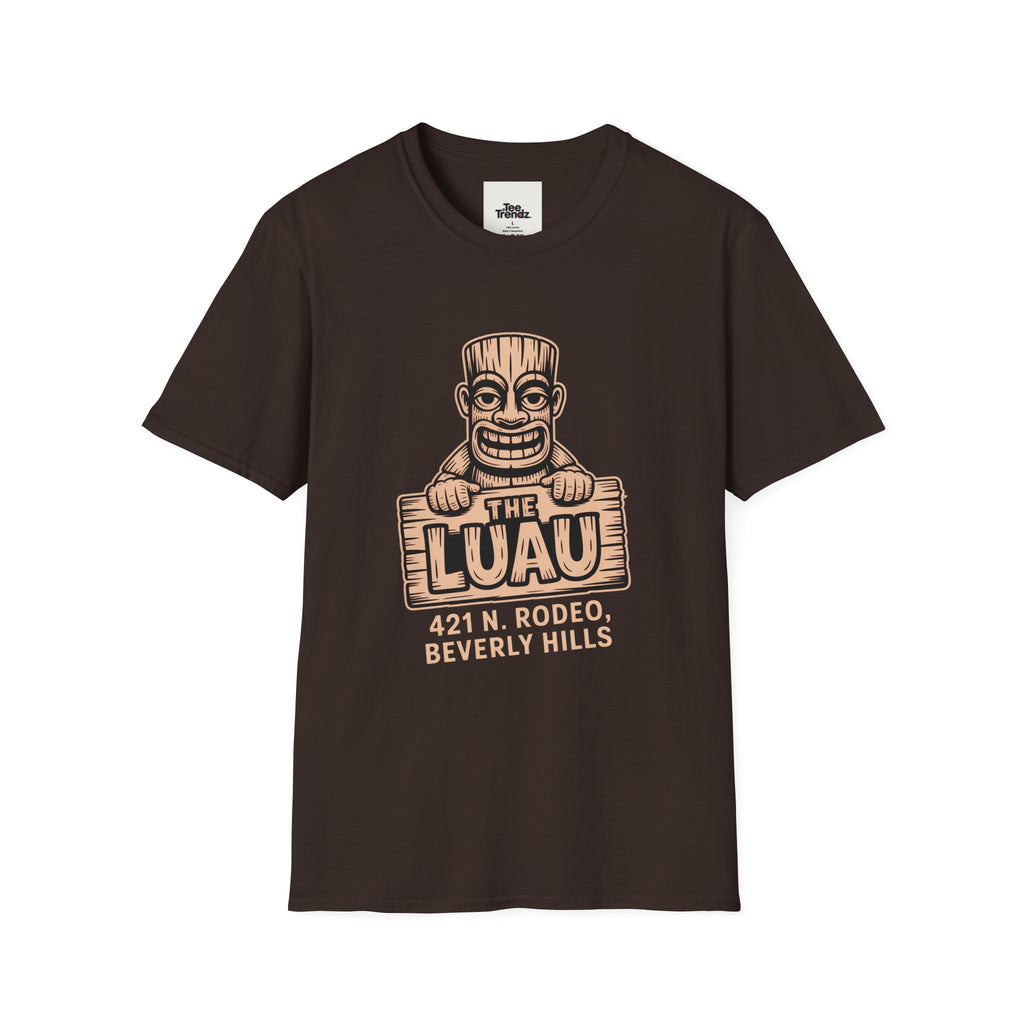 Luau T-Shirt — Vintage Tiki The Luau Graphic Tee (421 N. Rodeo, Beverly Hills)