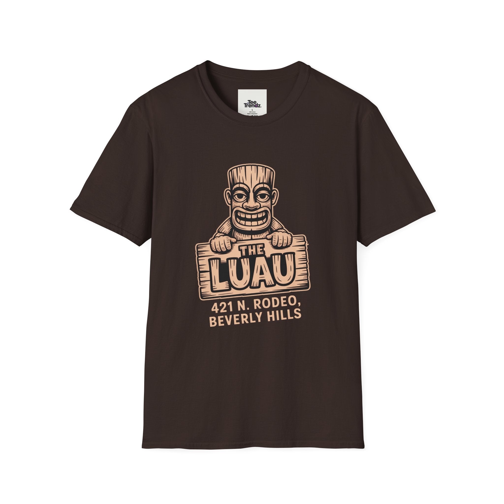 Luau T-Shirt — Vintage Tiki The Luau Graphic Tee (421 N. Rodeo, Beverly Hills)