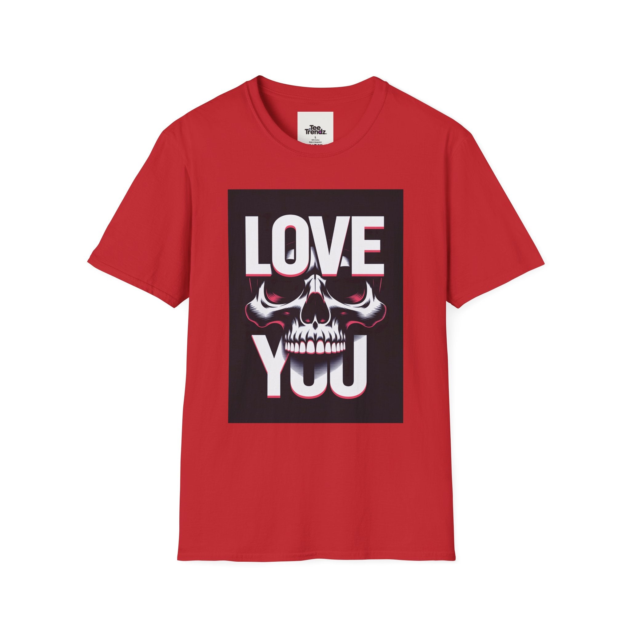 Love You Skull T-Shirt — Gothic Valentine Graphic Tee
