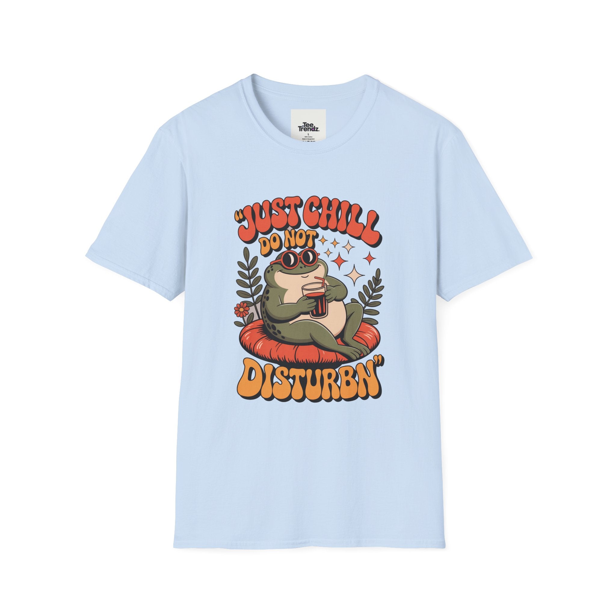 Just Chill Do Not Disturb T-Shirt — Relaxed Frog Graphic Tee