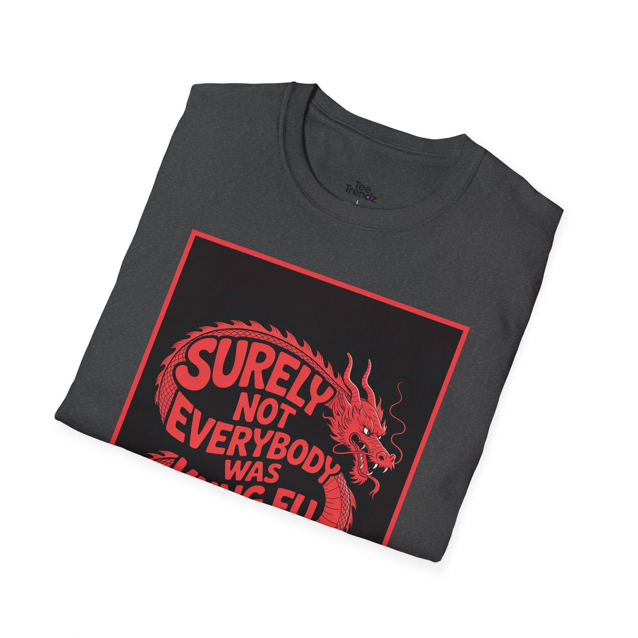 Kung Fu Dragon T‑Shirt — “Surely Not Everybody Was Kung Fu Fighting” Retro Martial Arts Tee