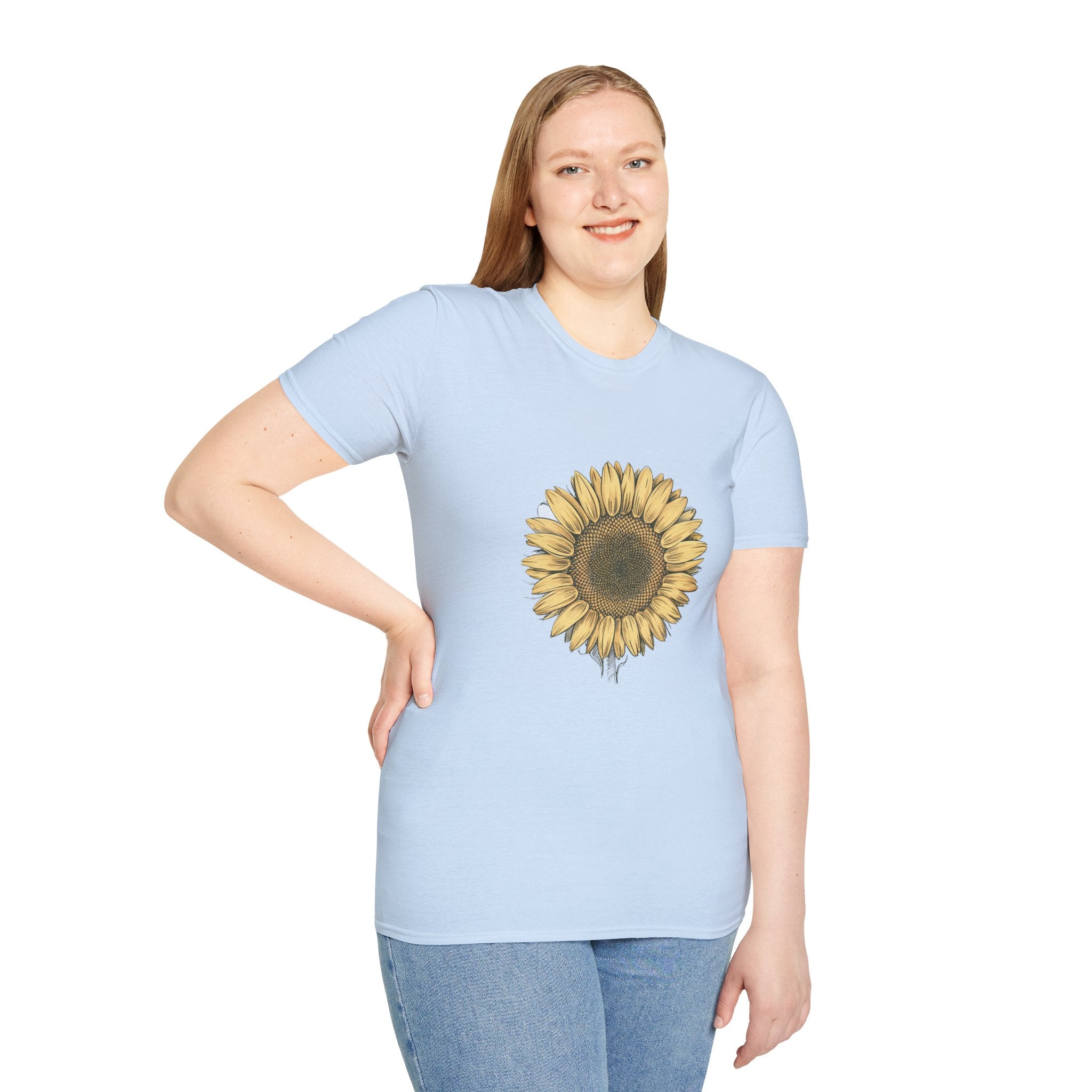 Sunflower Graphic T‑Shirt — Vintage Botanical Floral Tee