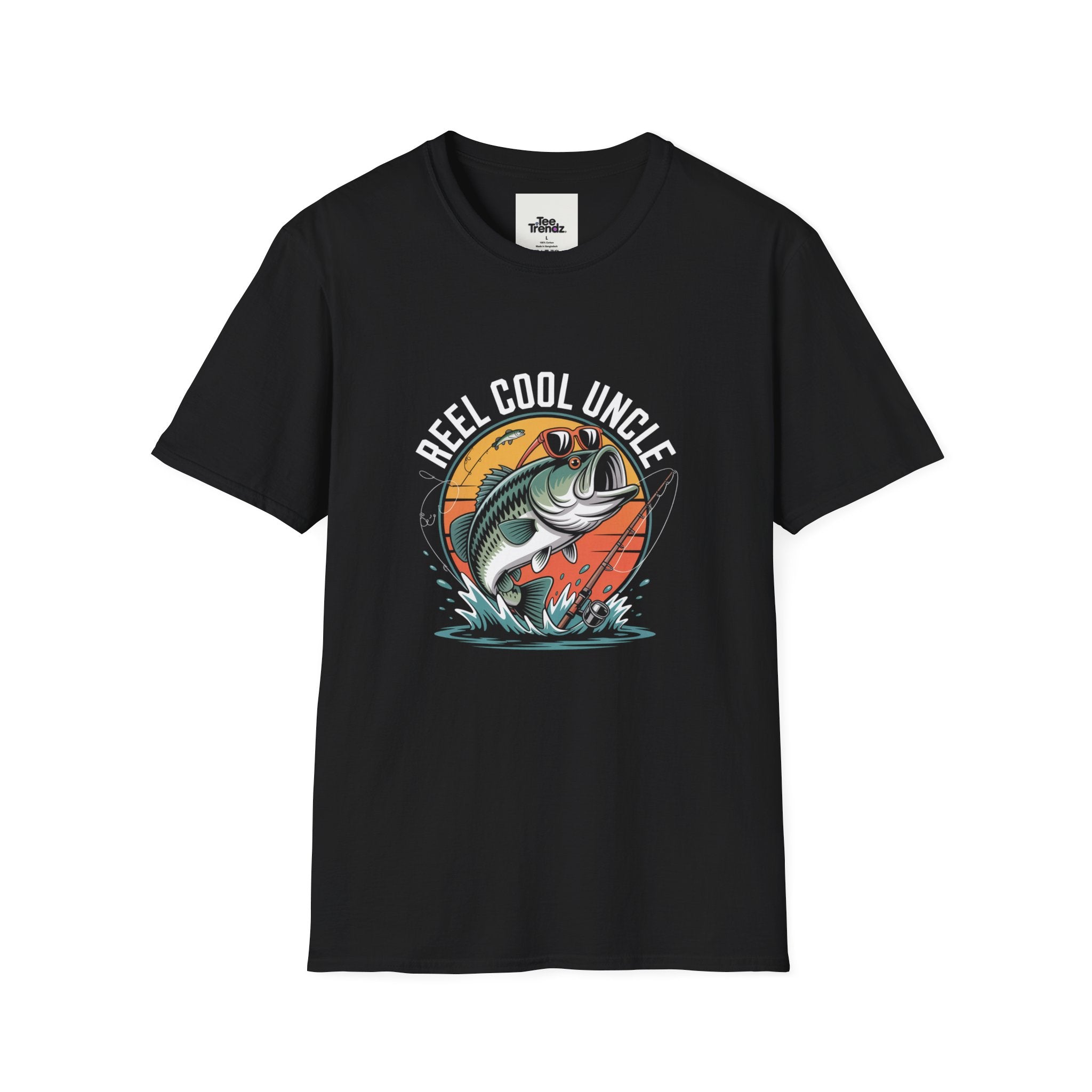 Reel Cool Uncle T-Shirt – Fishing Bass Graphic Tee