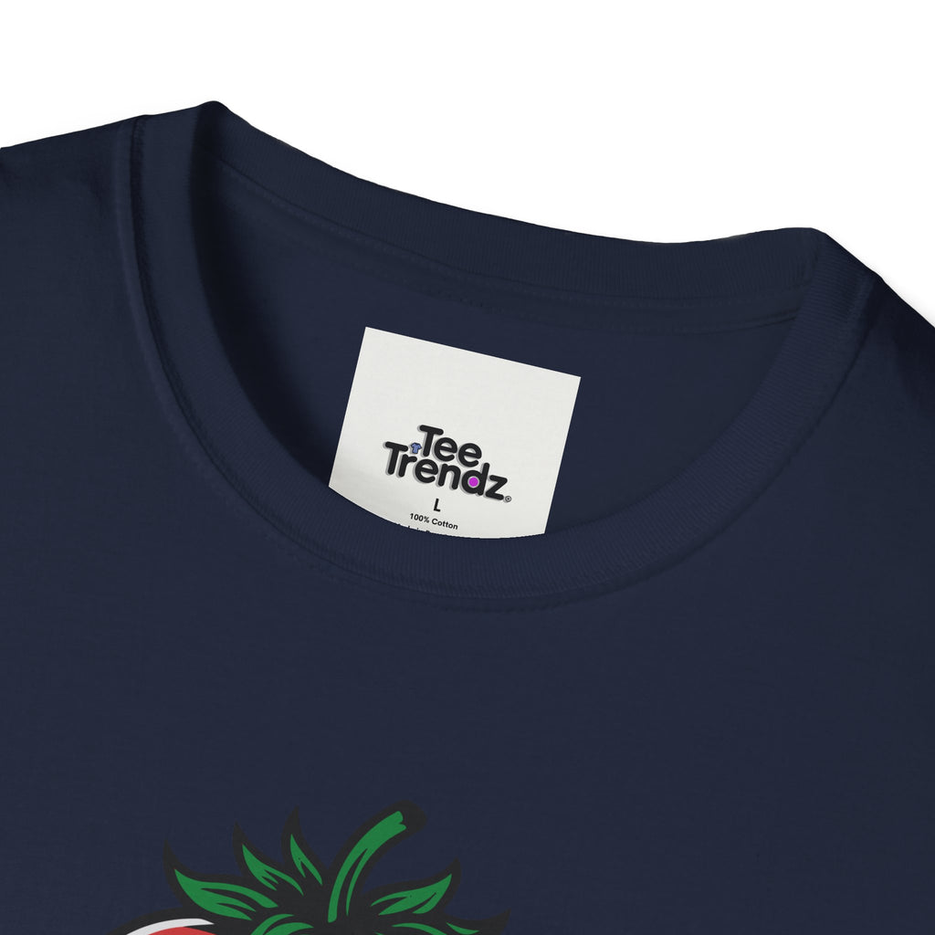 Stroberry Tee – Funny Cartoon Strawberry Graphic T-Shirt (“This Is A Stroberry”)