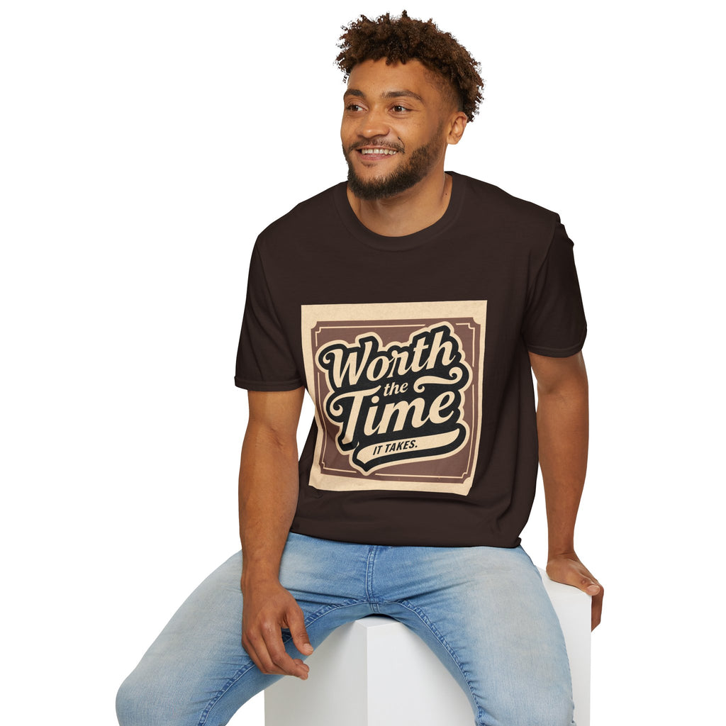 Worth the Time T-Shirt — Retro Vintage Inspirational Tee