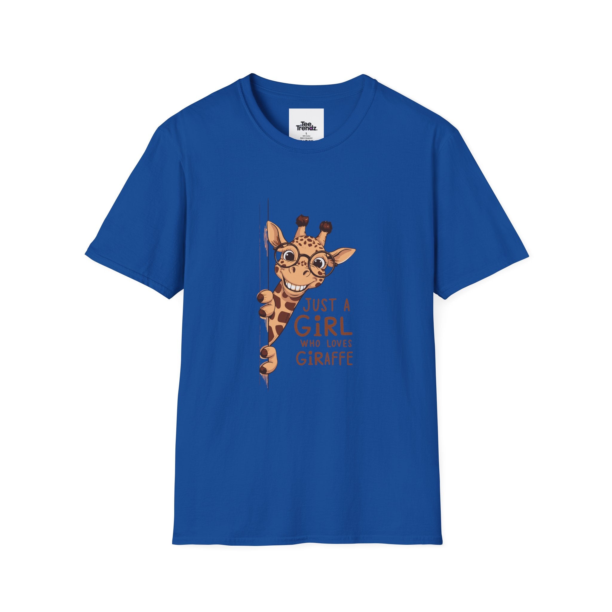Giraffe Lover Tee — "Just a Girl Who Loves Giraffe" Cute Graphic T-Shirt