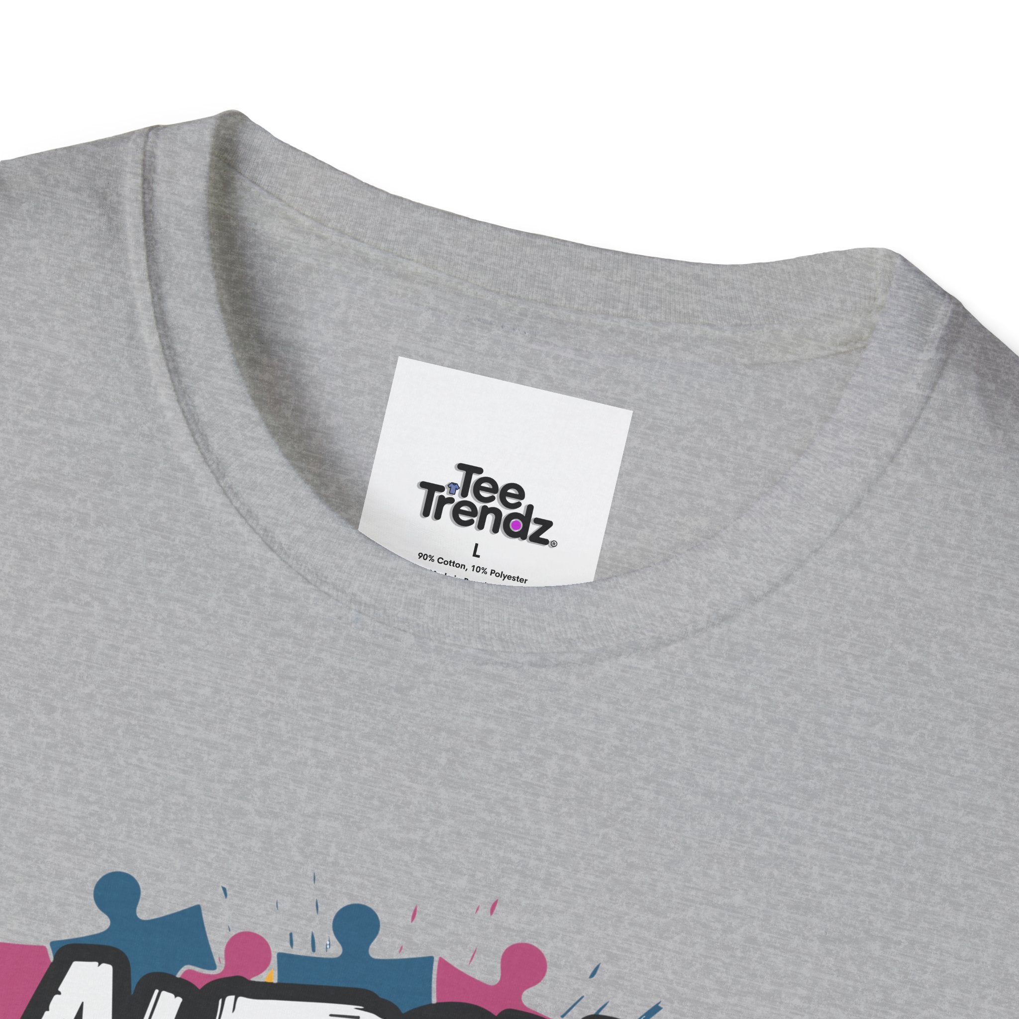 Autism Because Normal Is Boring T-Shirt — Colorful Puzzle Piece Awareness Tee
