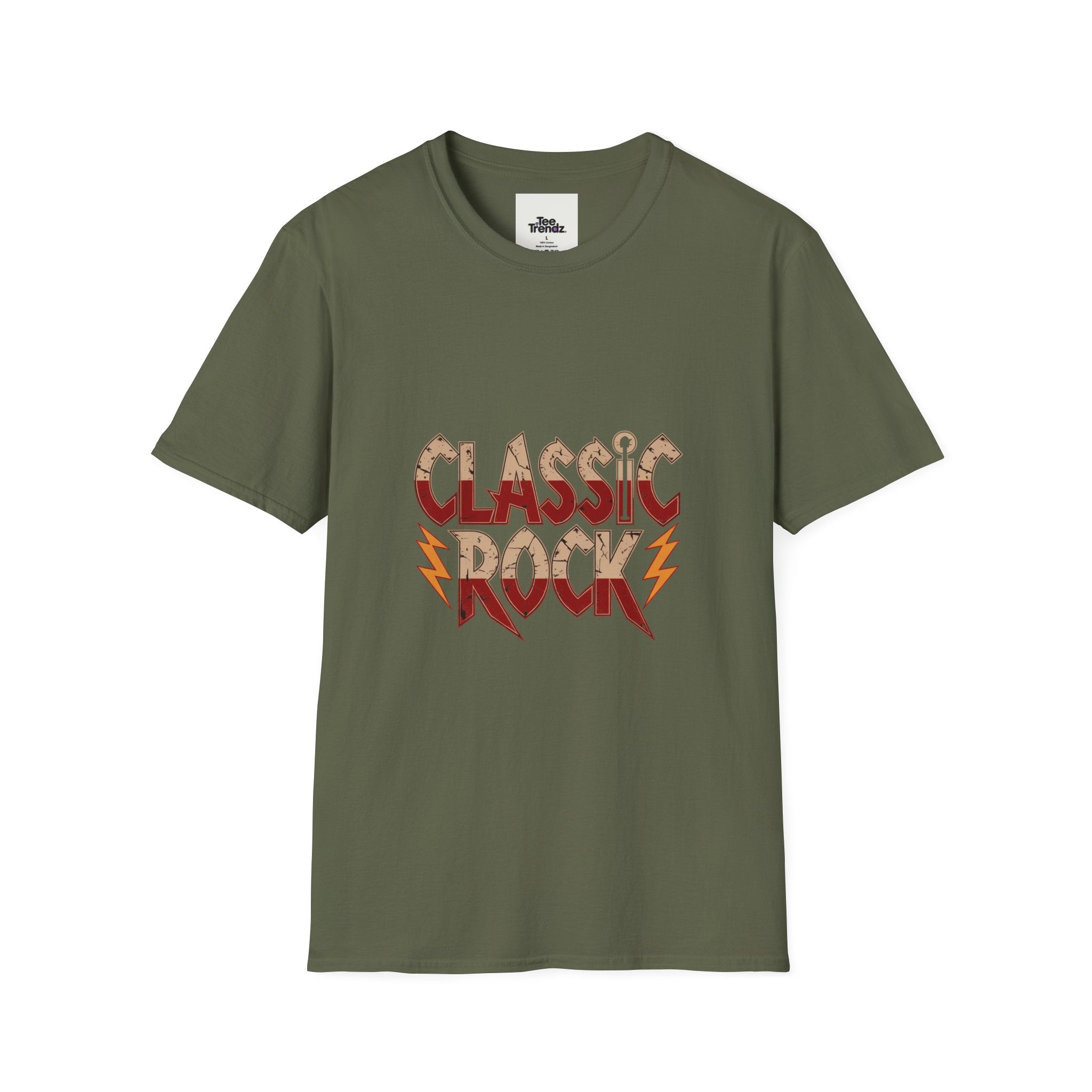 Classic Rock T-Shirt — Retro Lightning Band Tee