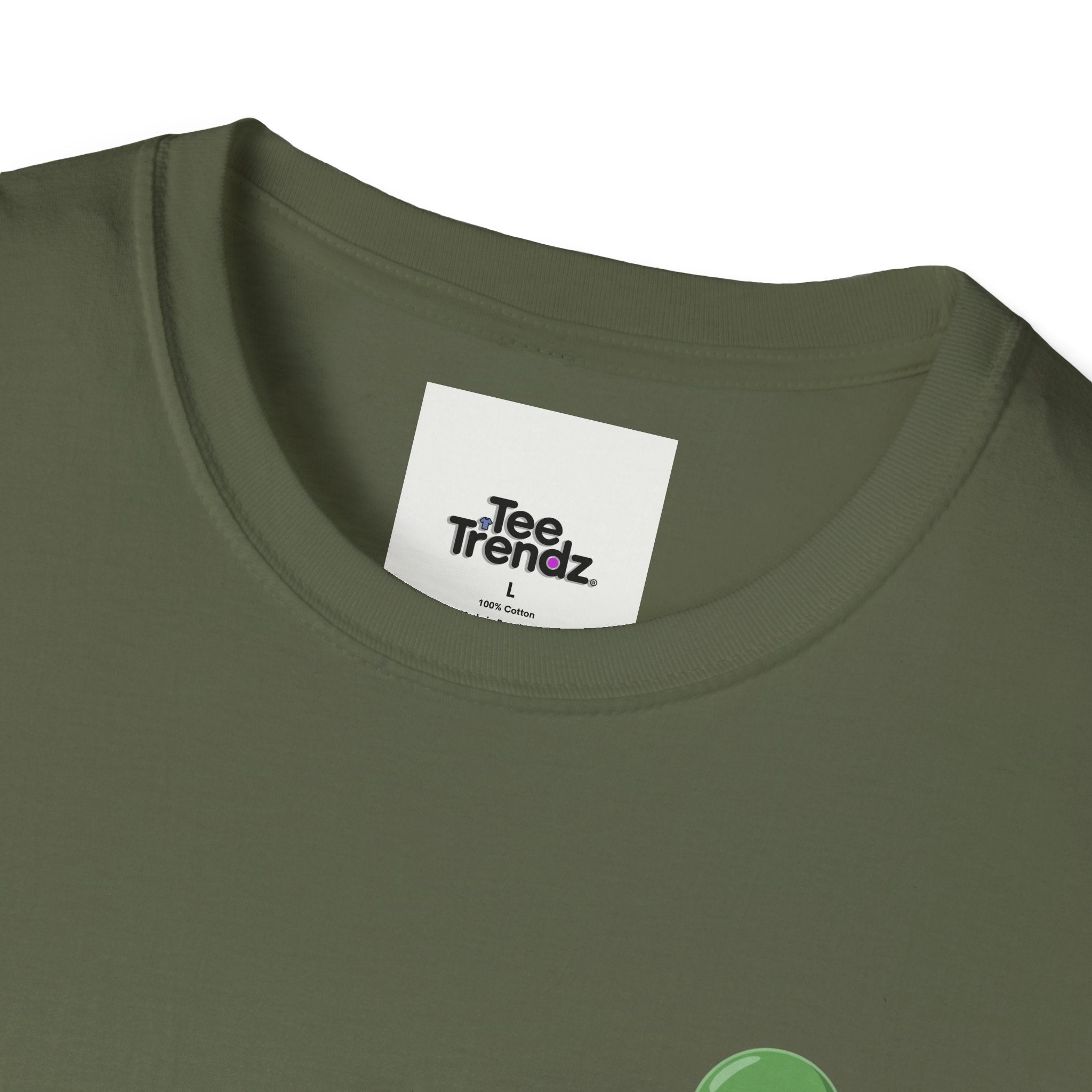 Alien Pocket T-Shirt — Cute Green Alien in Pocket Graphic Tee