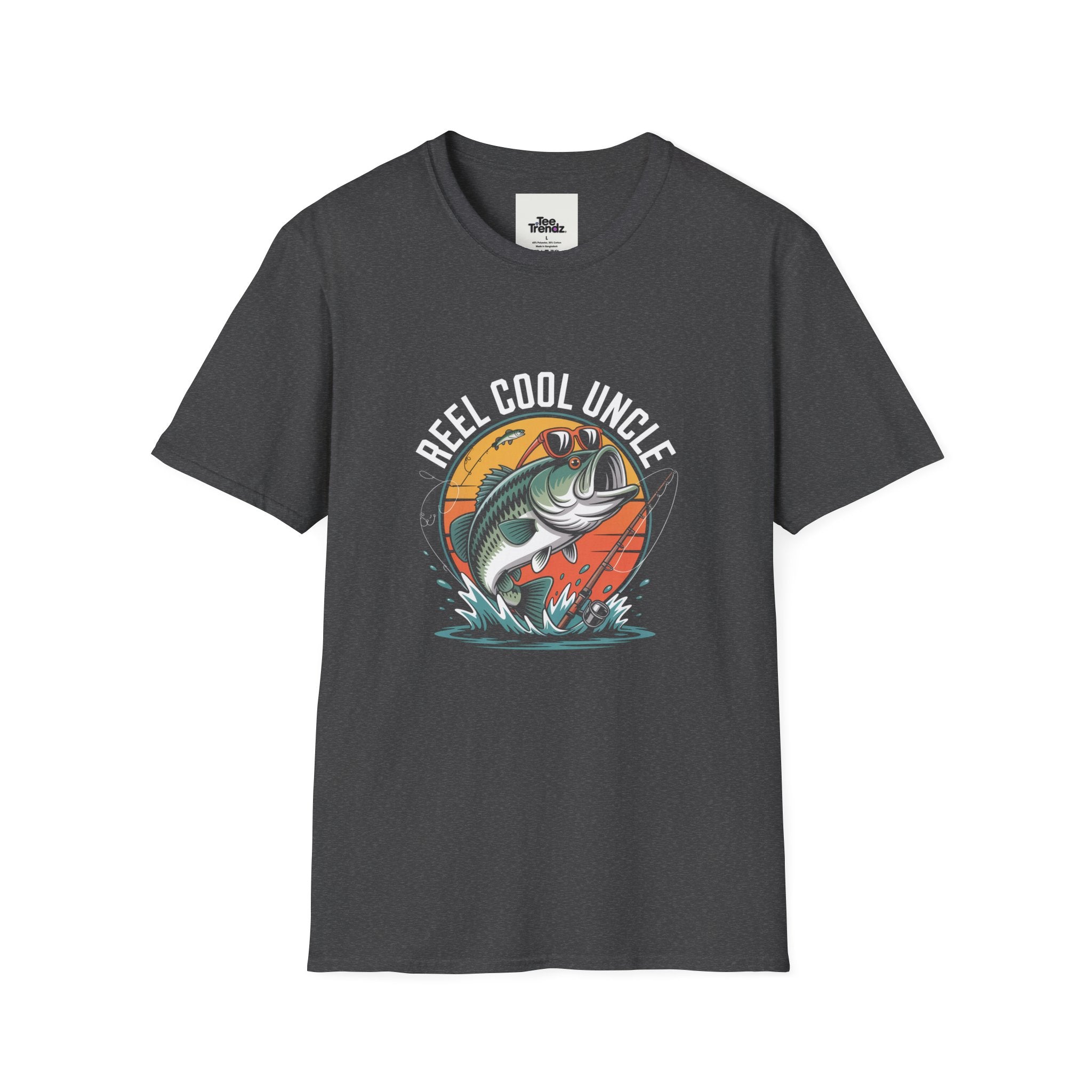 Reel Cool Uncle T-Shirt – Fishing Bass Graphic Tee