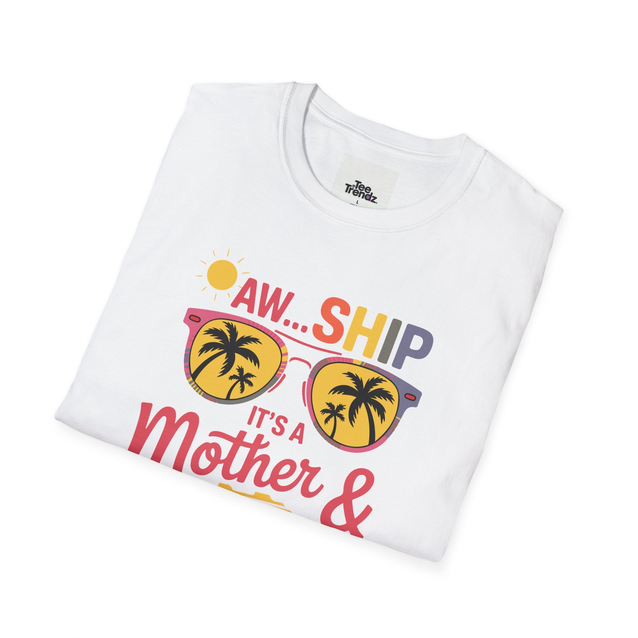 Mother & Daughter Trip T-Shirt – "Aw...Ship" Tropical Sunglasses Vacation Tee