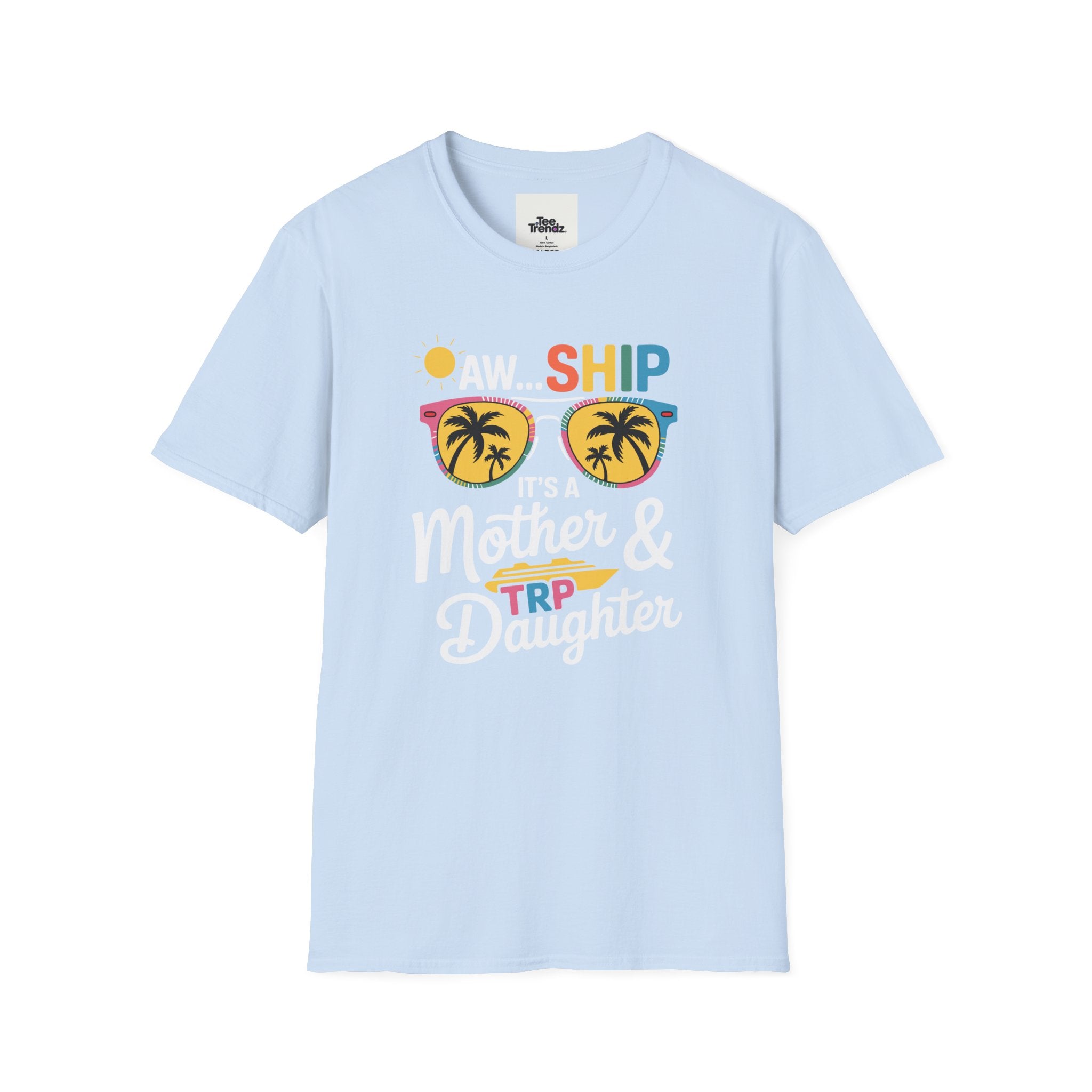Mother & Daughter Trip T-Shirt – "Aw...Ship" Tropical Sunglasses Vacation Tee