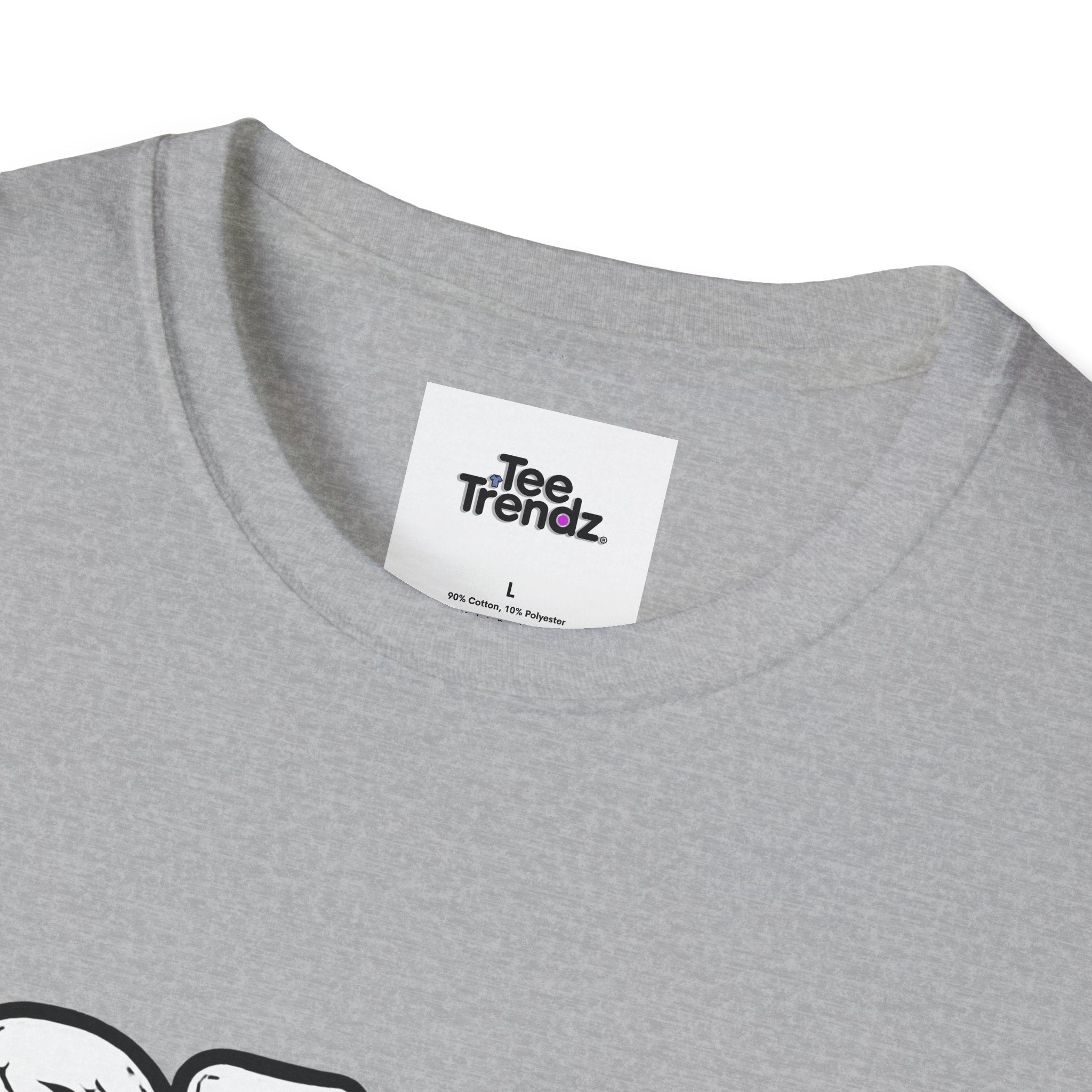 T-Shirt — "Dead But Fine" Gothic Bubble Letter Tee