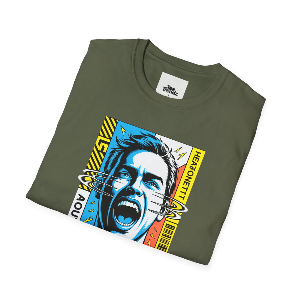 Stay Loud Graphic T-Shirt — Bold Pop Art Scream Design