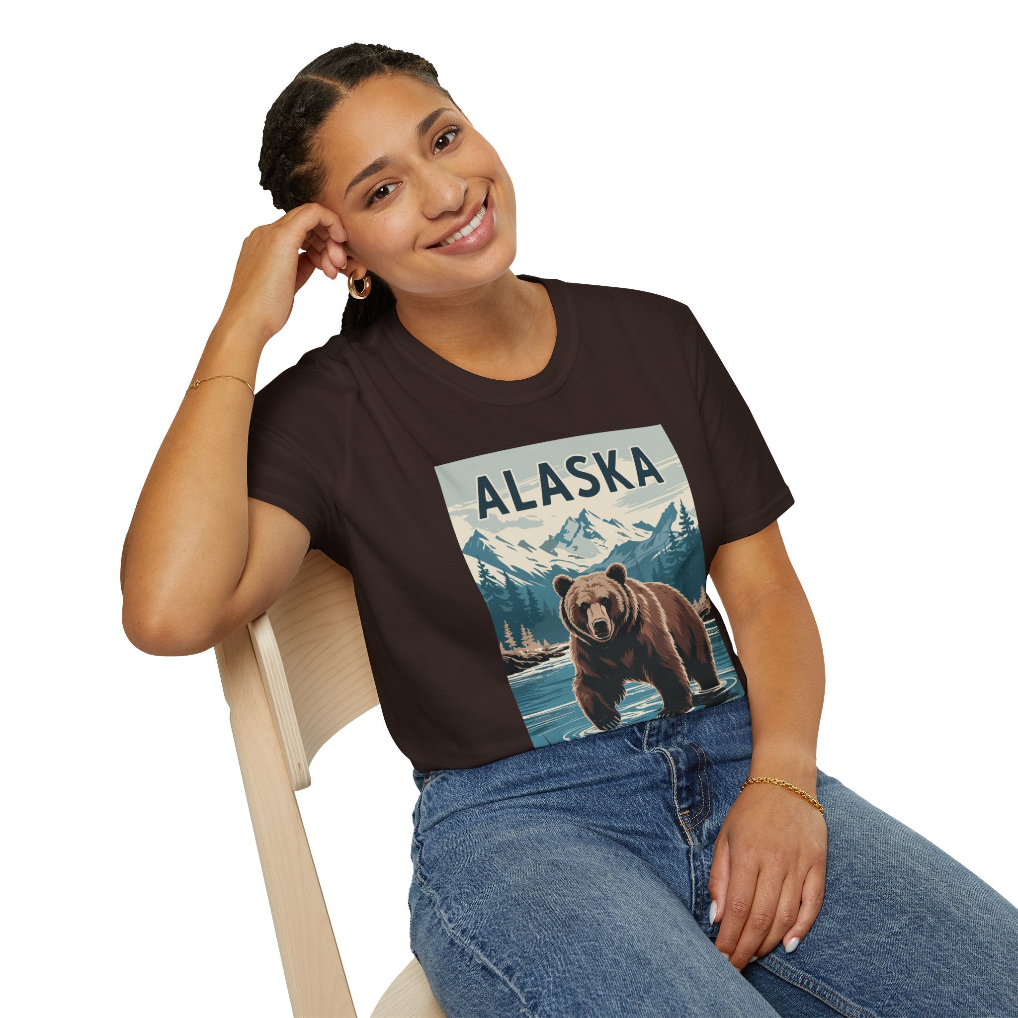 Alaska Bear T-Shirt — Vintage Mountain Wildlife Tee