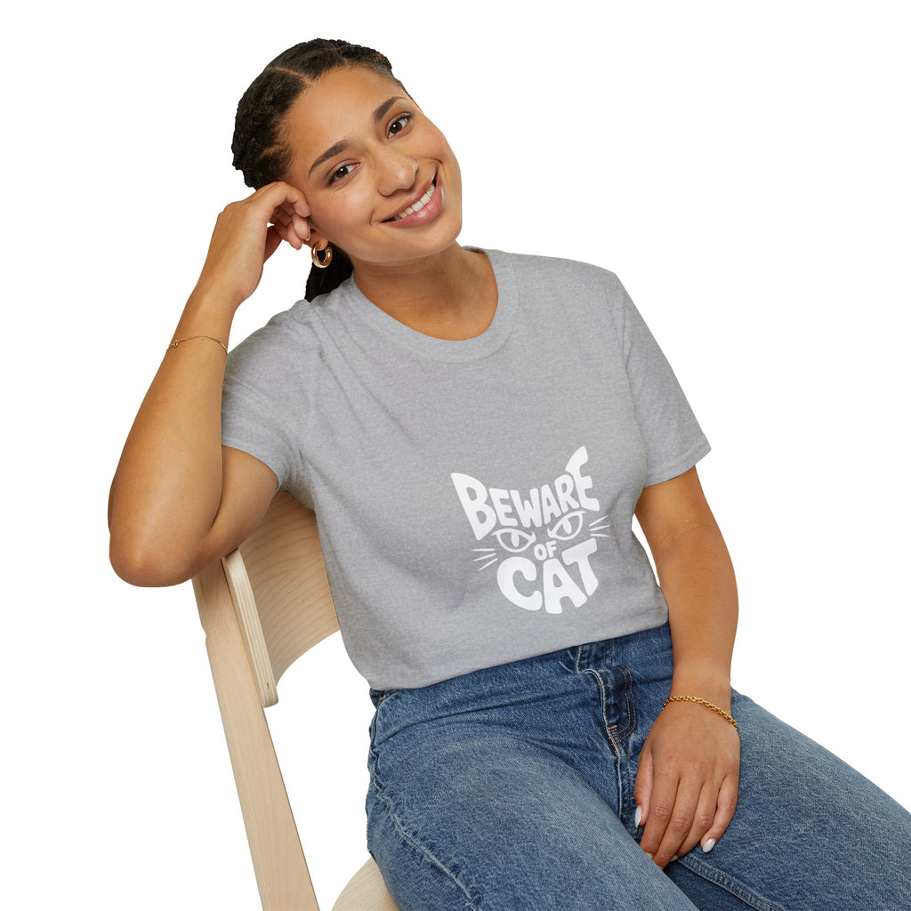 Beware of Cat T-Shirt — Funny Cat Lover Tee