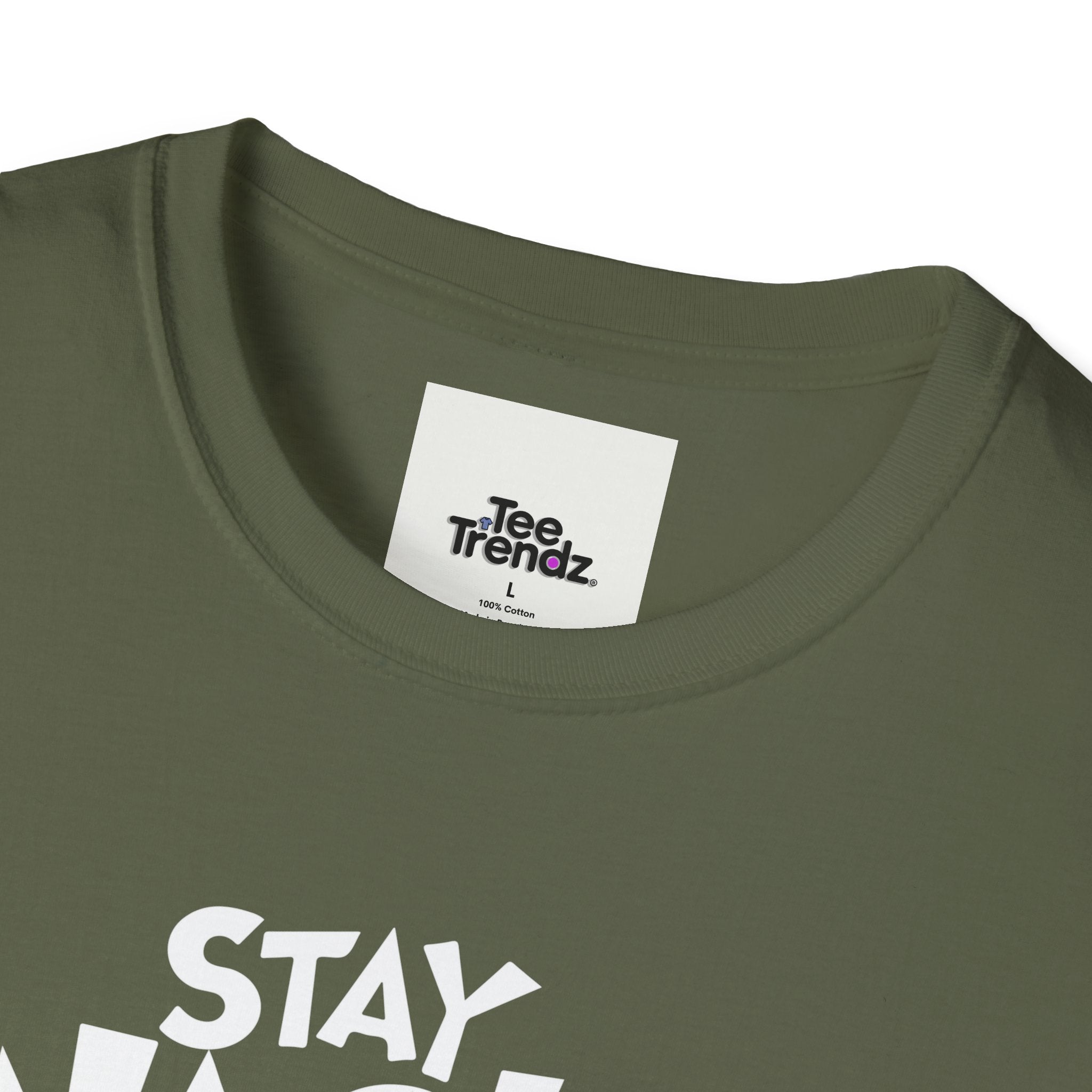 Stay Wacky Bruh T-Shirt — Funny Blue Fuzzy Monster Graphic Tee