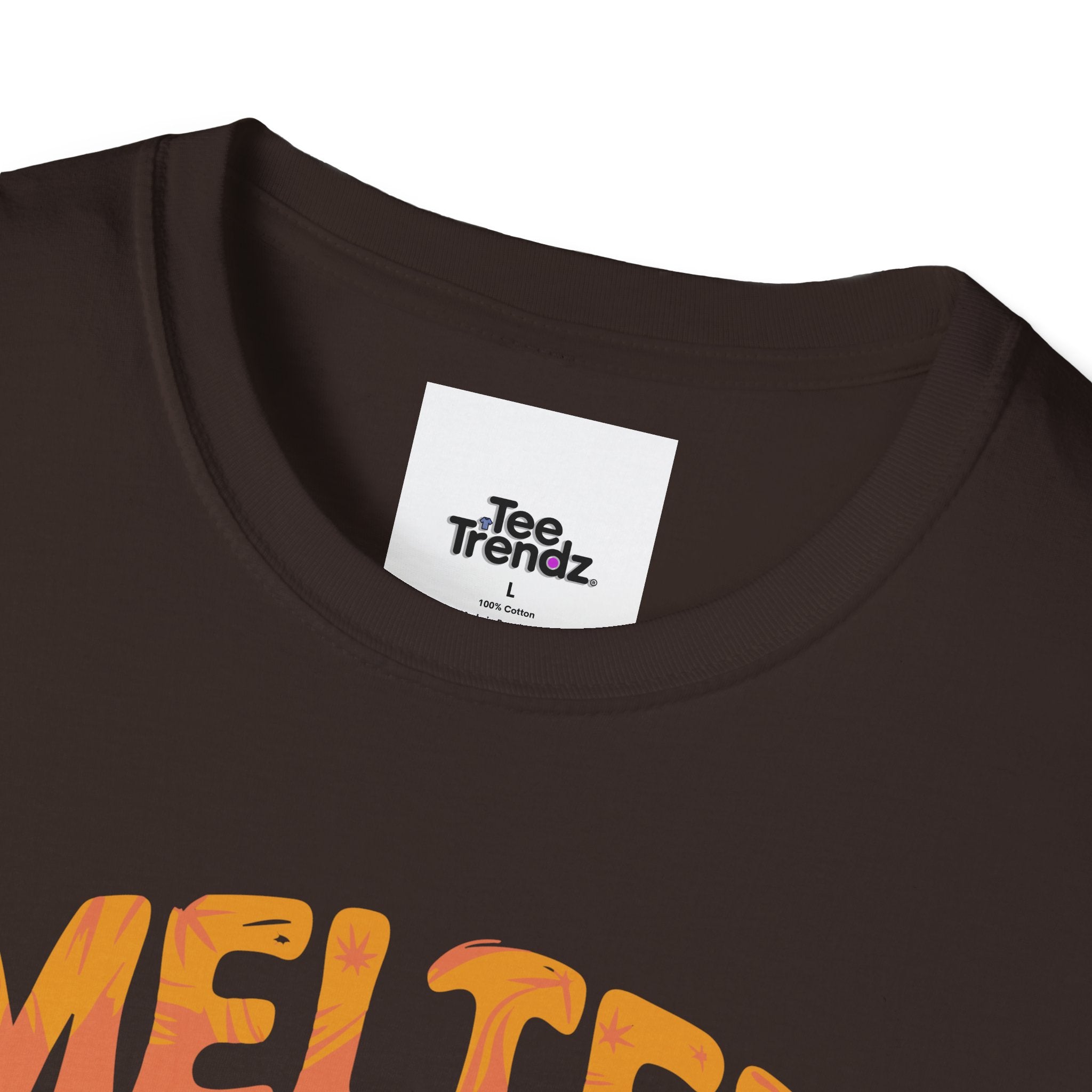Cat Graphic T-Shirt — "Melted Wear" Retro Moonlit Design