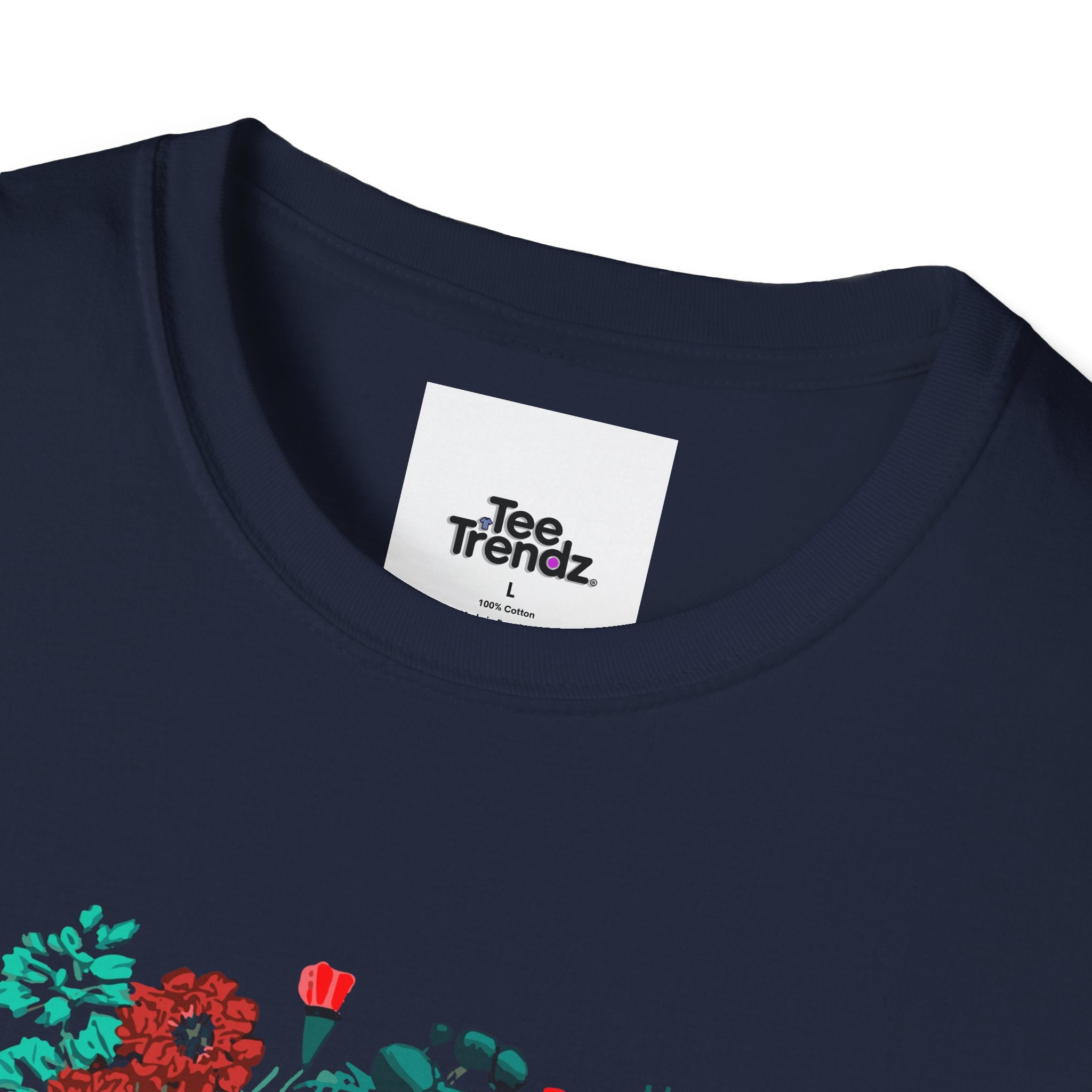 Floral Frida-Inspired Portrait T-Shirt