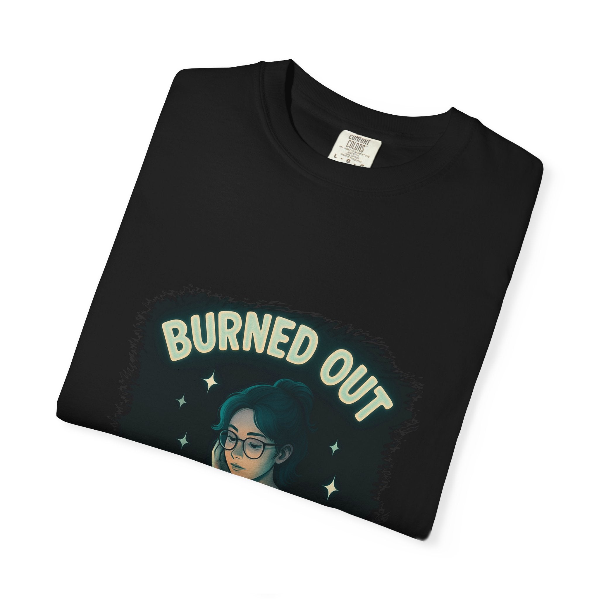 Burned Out Night Owl T-Shirt — Funny Exhausted Programmer Graphic Tee
