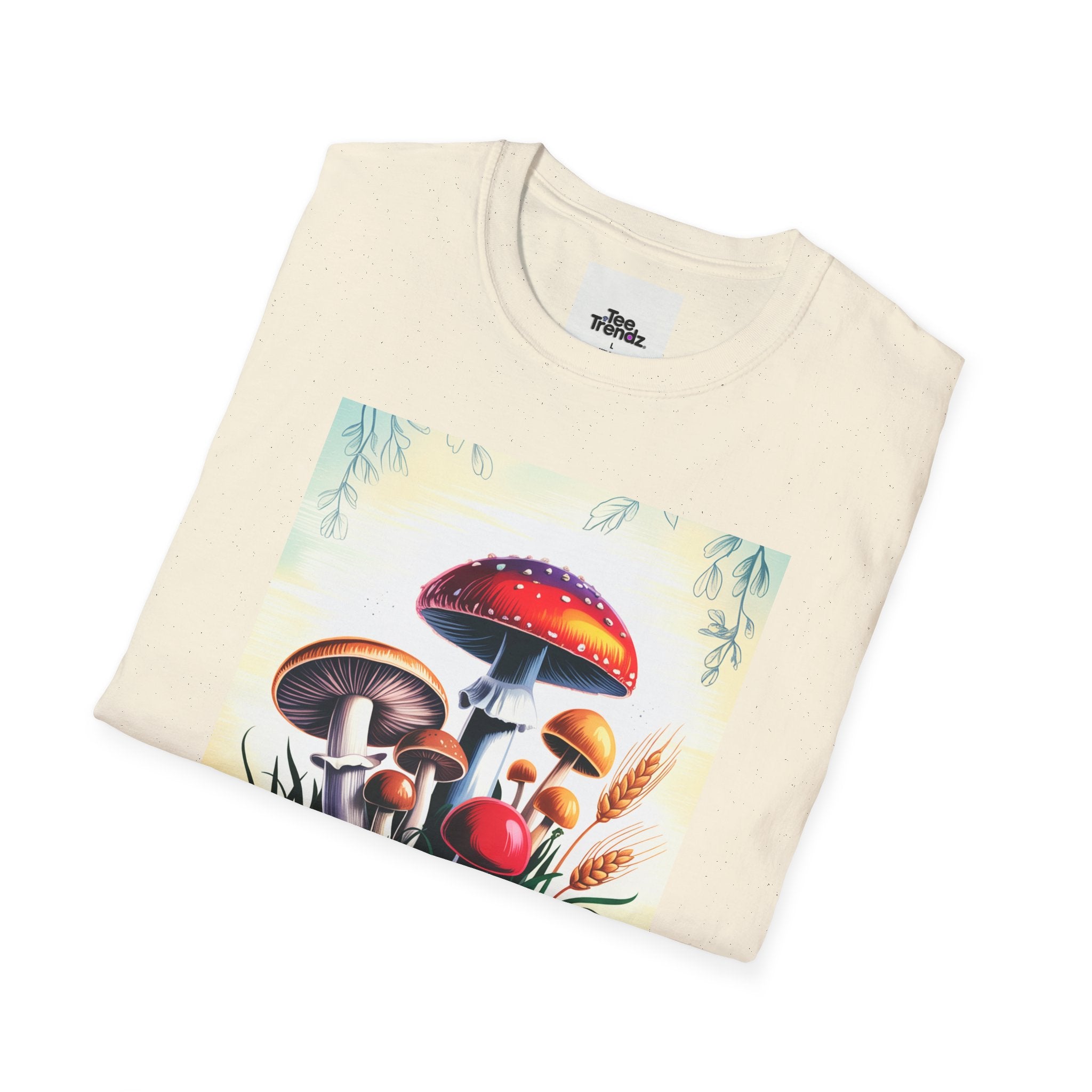 Mushroom Garden T-Shirt — Vintage Botanical Fungi Illustration