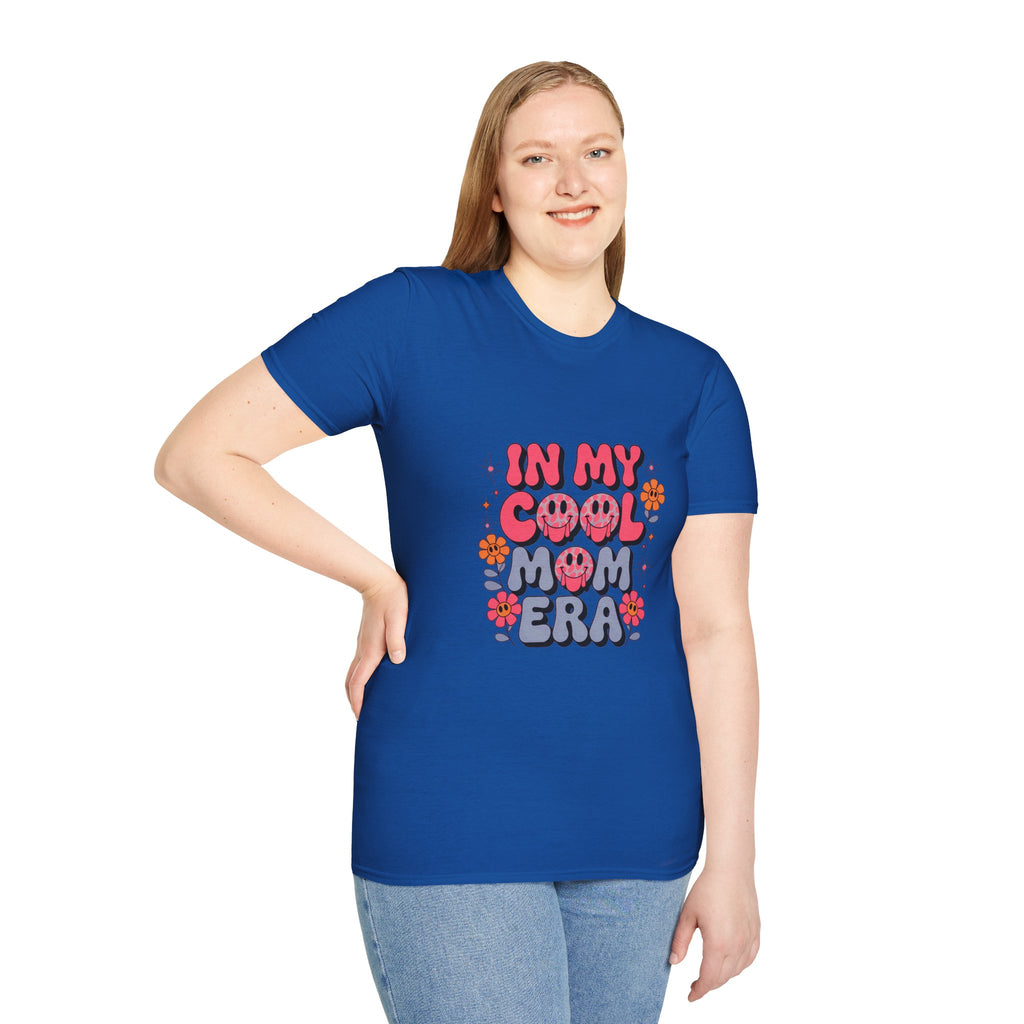 T-Shirt — "In My Cool Mom Era" Retro Floral Graphic Tee